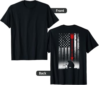 Bow deer hunting American flag gift for Bow hunting T-Shirt