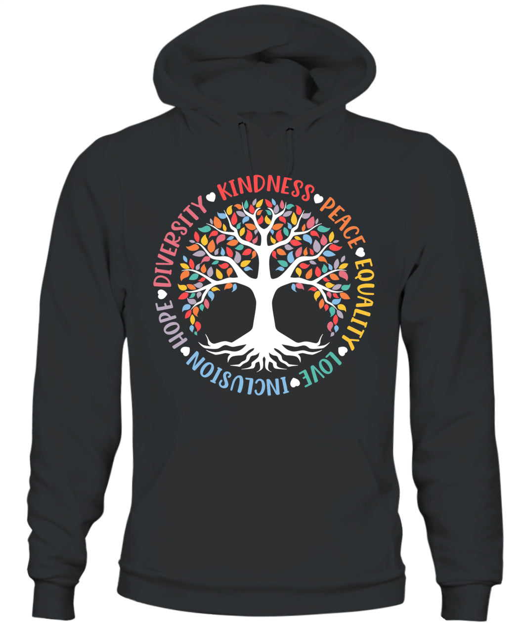 Kindness Peace Equality Love Inclusion Hope Diversity Retro T-Shirt