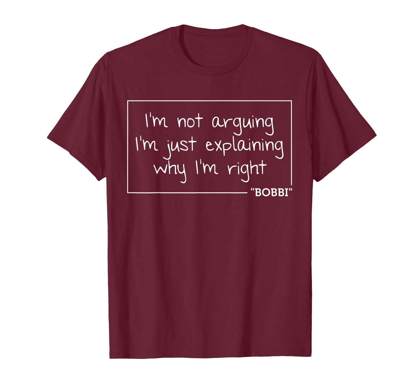 BOBBI Quote Personalized Name Funny Birthday Gift Idea T-Shirt