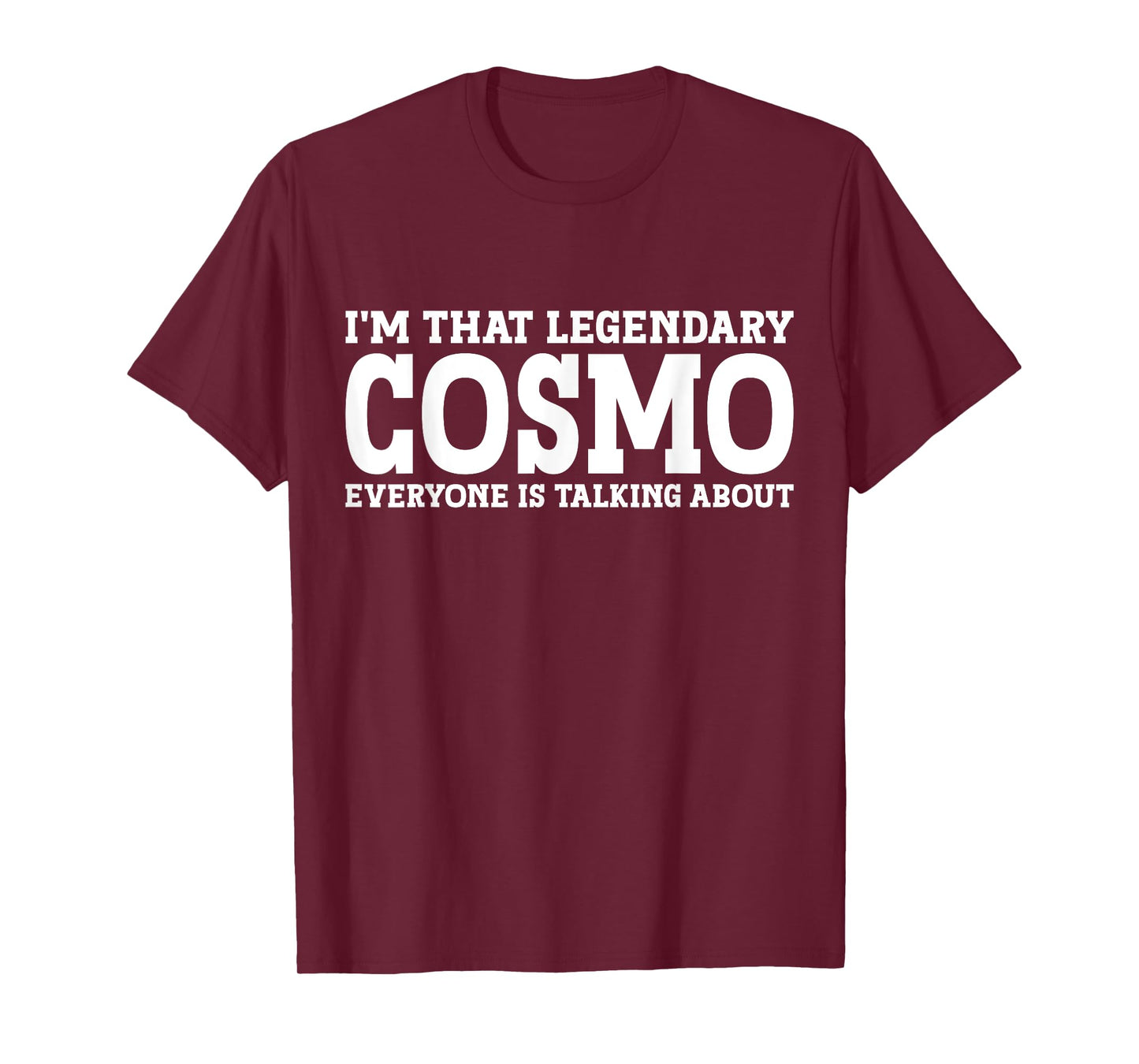 Cosmo Gifts Cosmo Personal Name First Name Funny Cosmo T-Shirt - Men, Birthday Celebrants - Unisex-Adults - Black - Short Sleeve - T-Shirt - Small