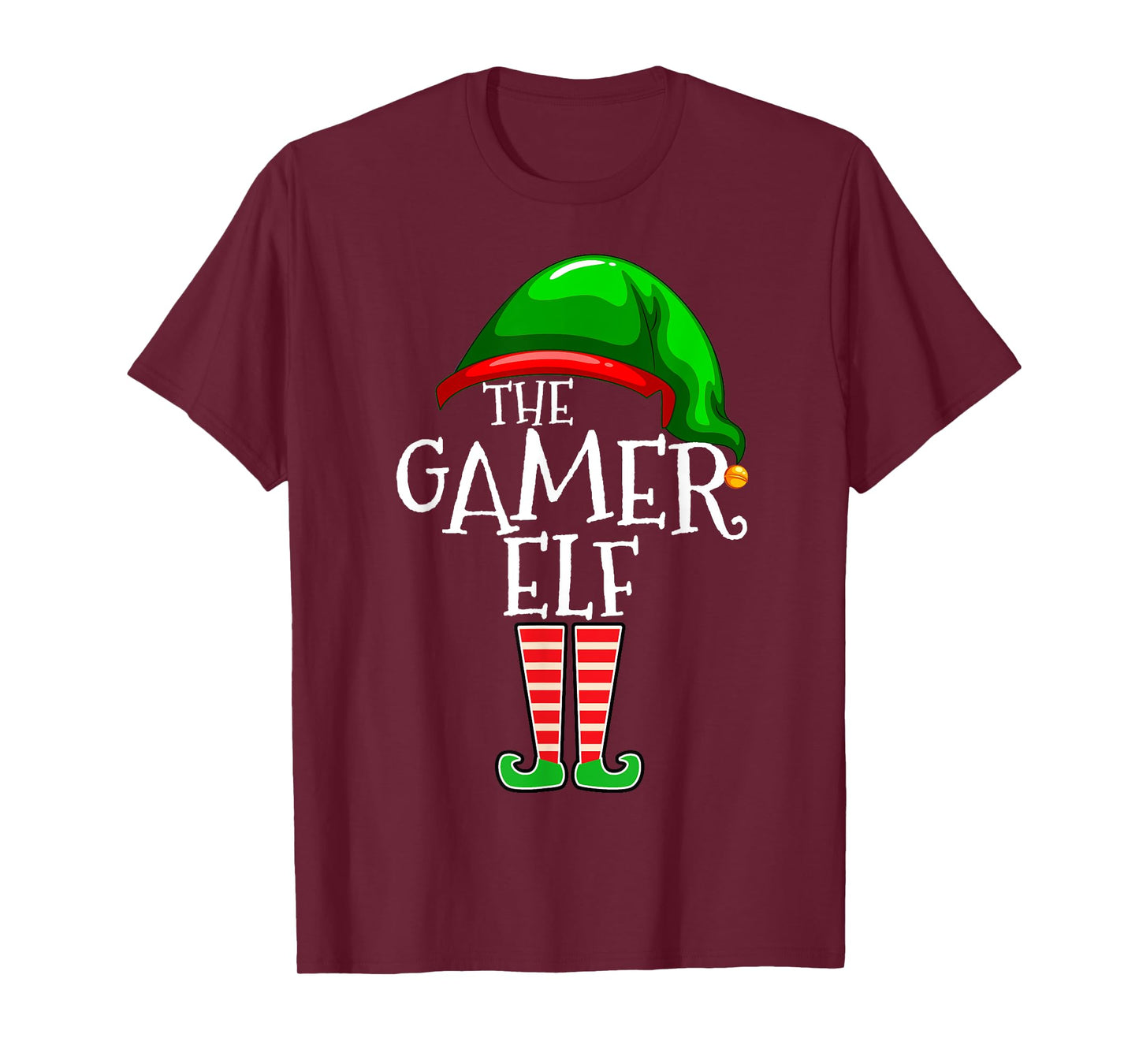 Gamer Elf Family Matching Group Christmas Video Game T-Shirt