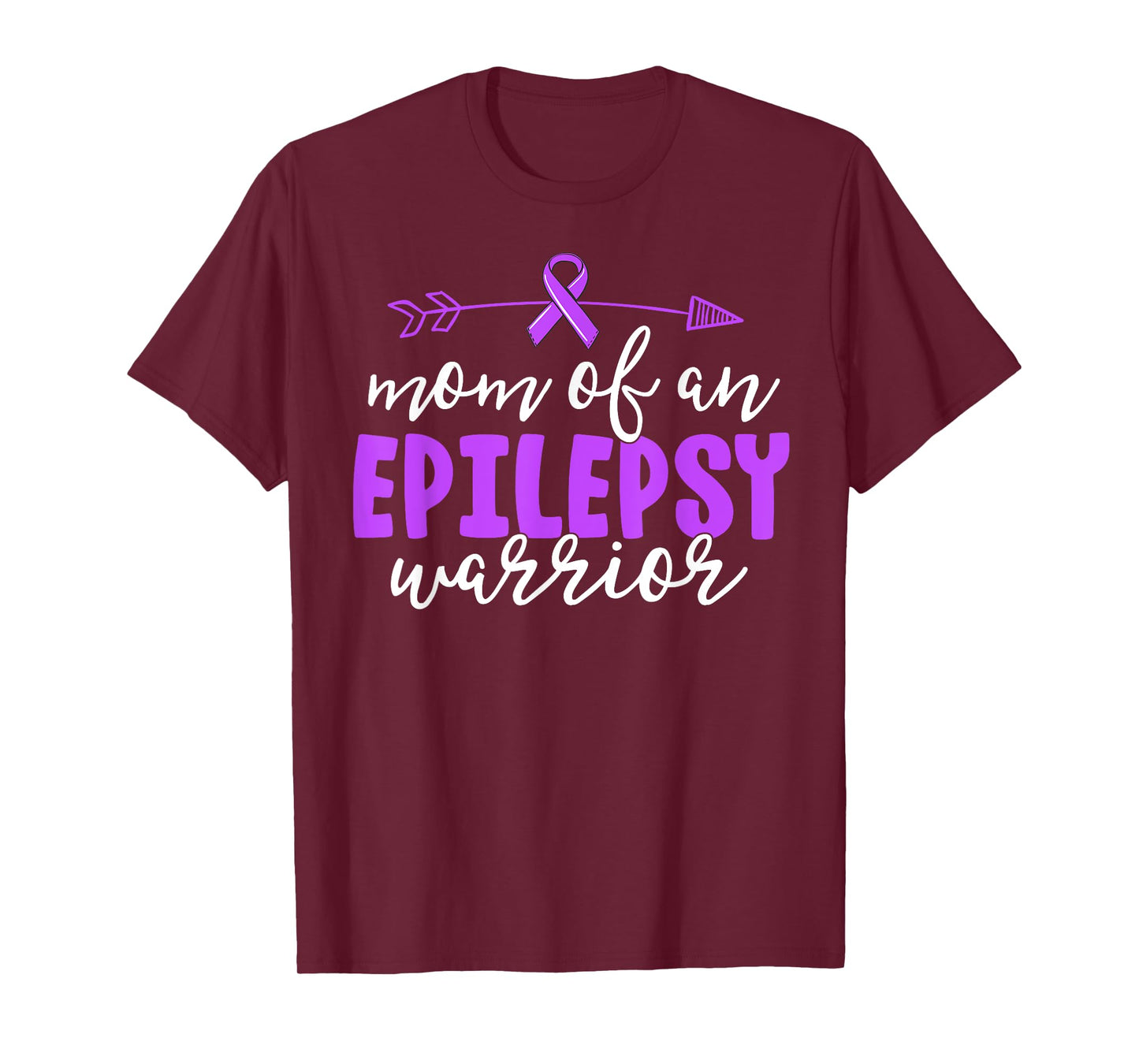 Epilepsy Mom Shirt Purple Ribbon Awareness Shirt Mother T-Shirt