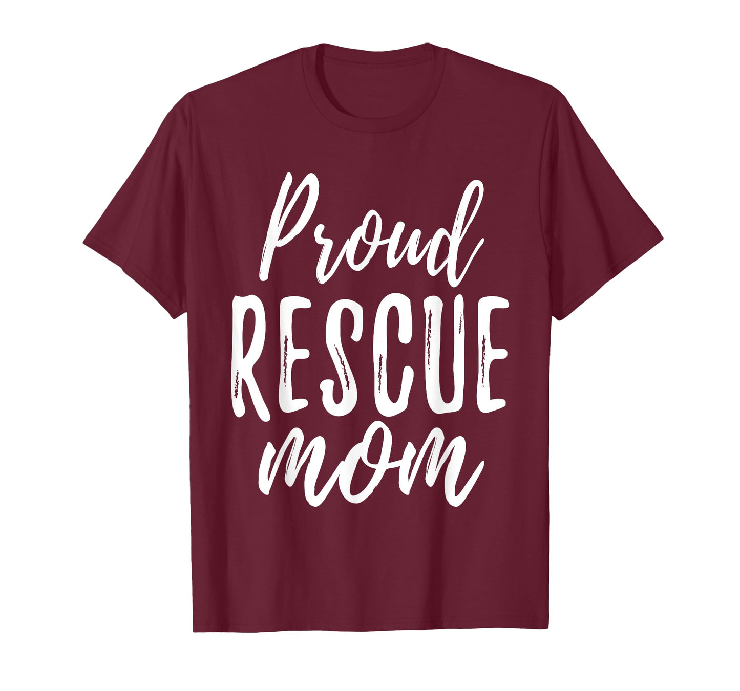 RESCUE MOM T Shirt Animal Lovers Tee Shelter Dog Cat Love Men Women T-Shirt