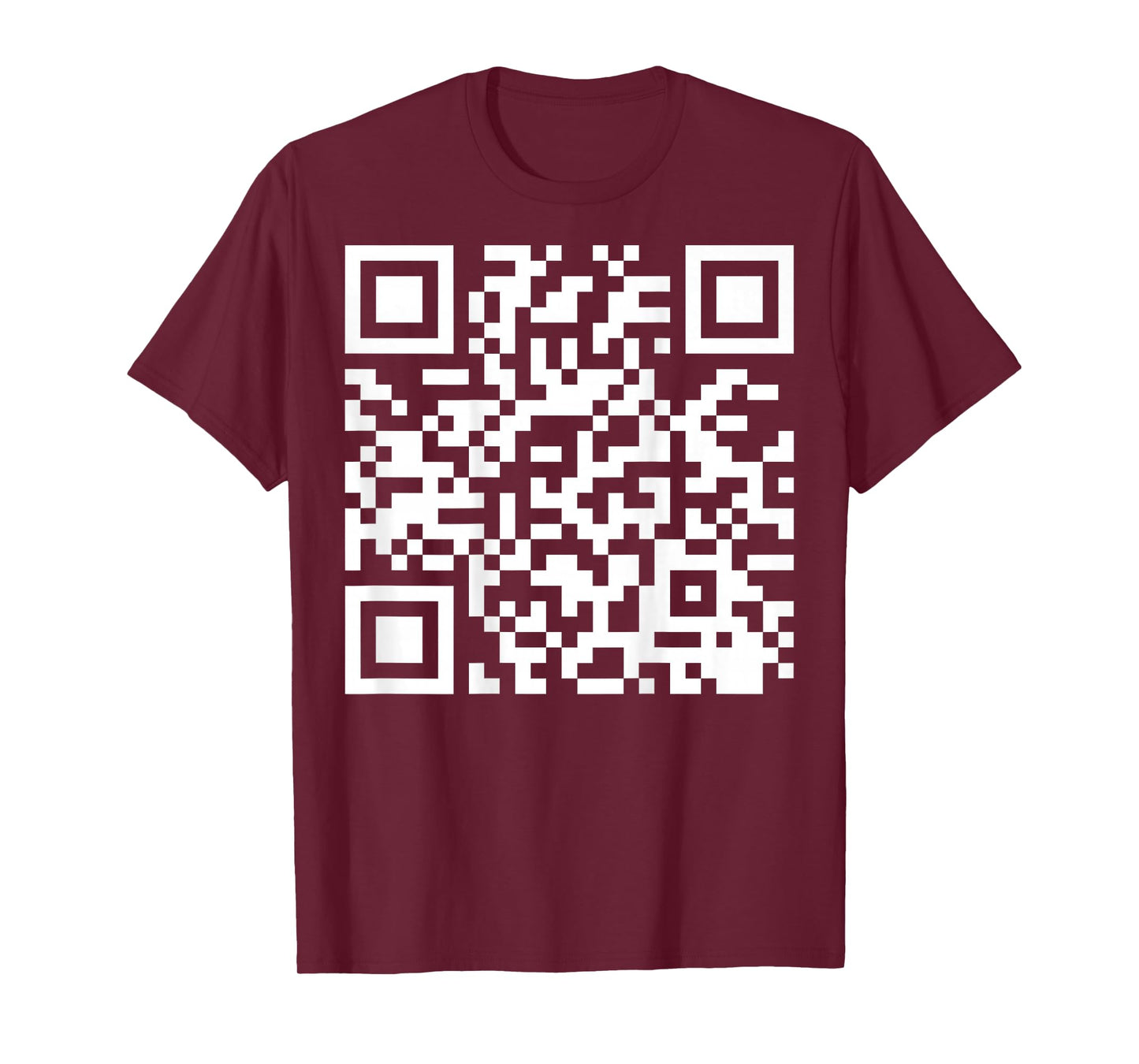 (On Back) Funny QR Do I Look Like I Give A Fck Code Saying T-Shirt