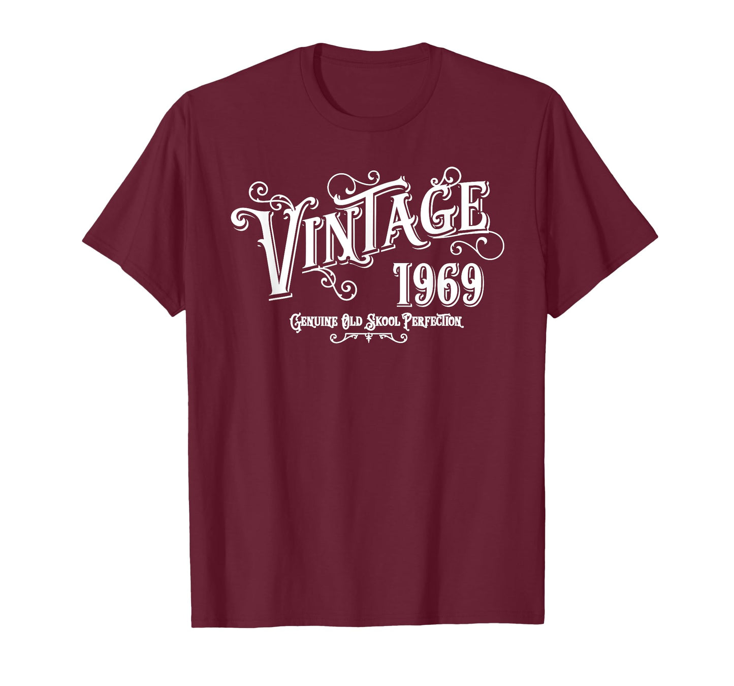 1969 Vintage Age Birth Year Print Graphic T Shirt