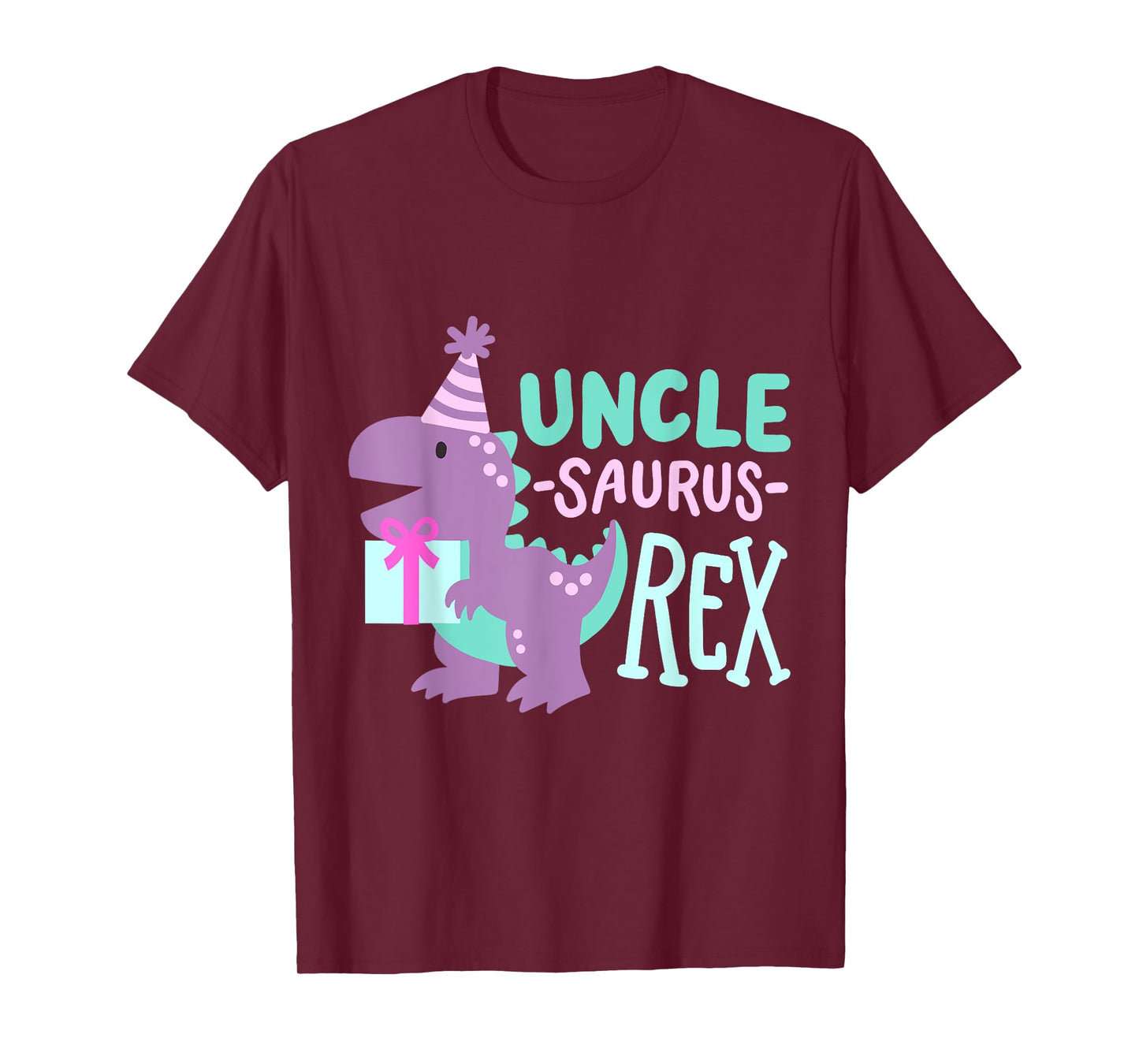 Dinosaur Birthday Uncle Saurus T Rex Family Matching Party T-Shirt