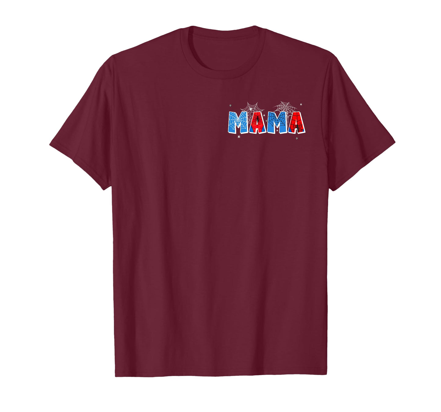 Funny Women Spider Web Mama Matching Family Birthday Boy T-Shirt