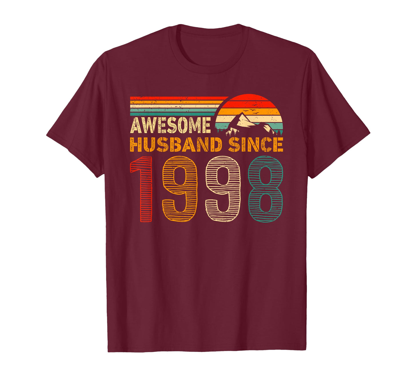 Awesome Husband Since 1998 Couples 1998 Wedding Anniversary T-Shirt