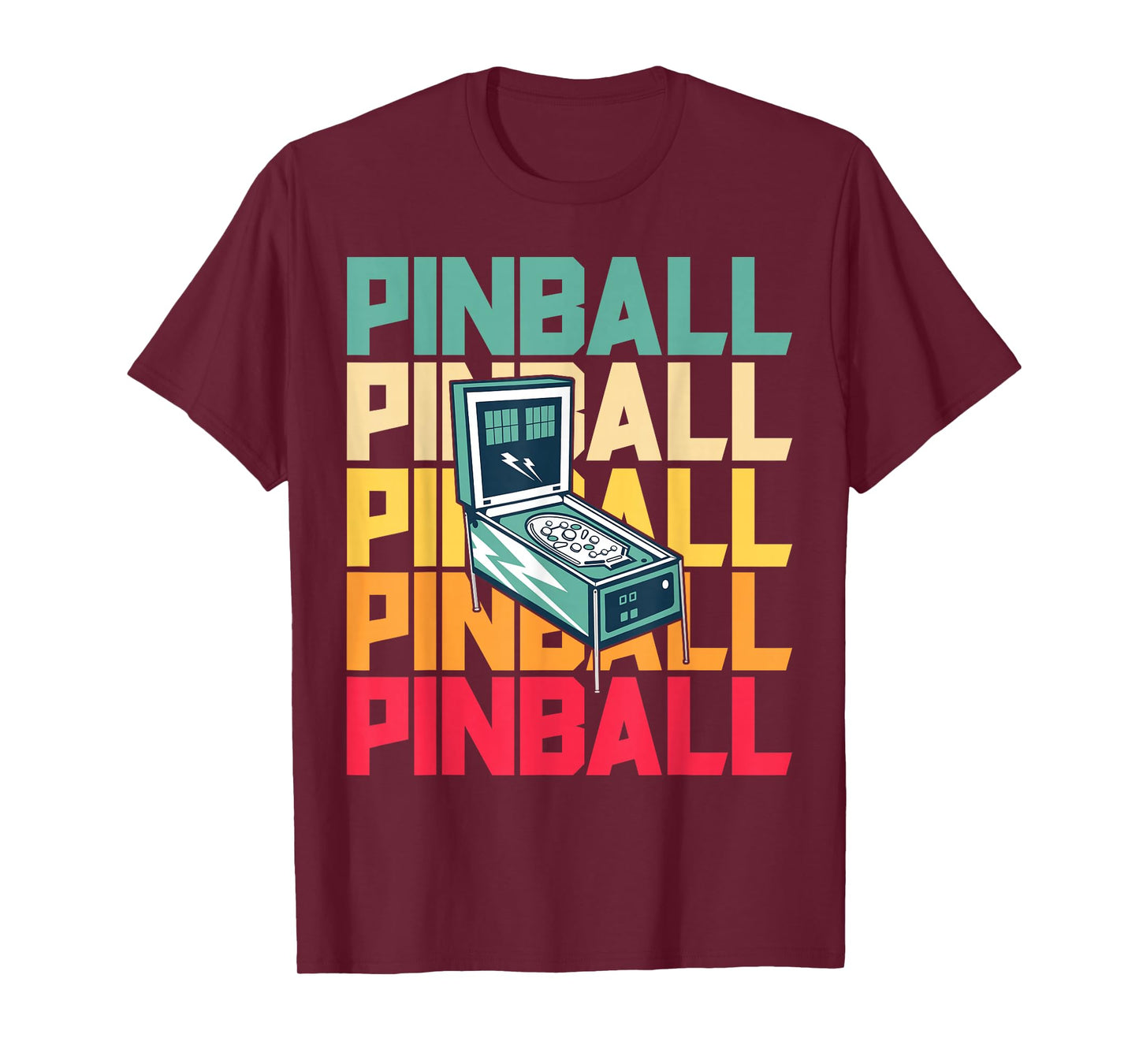 Pinball Shirt Retro Vintage Arcade Shirt Pinball Machine T-Shirt