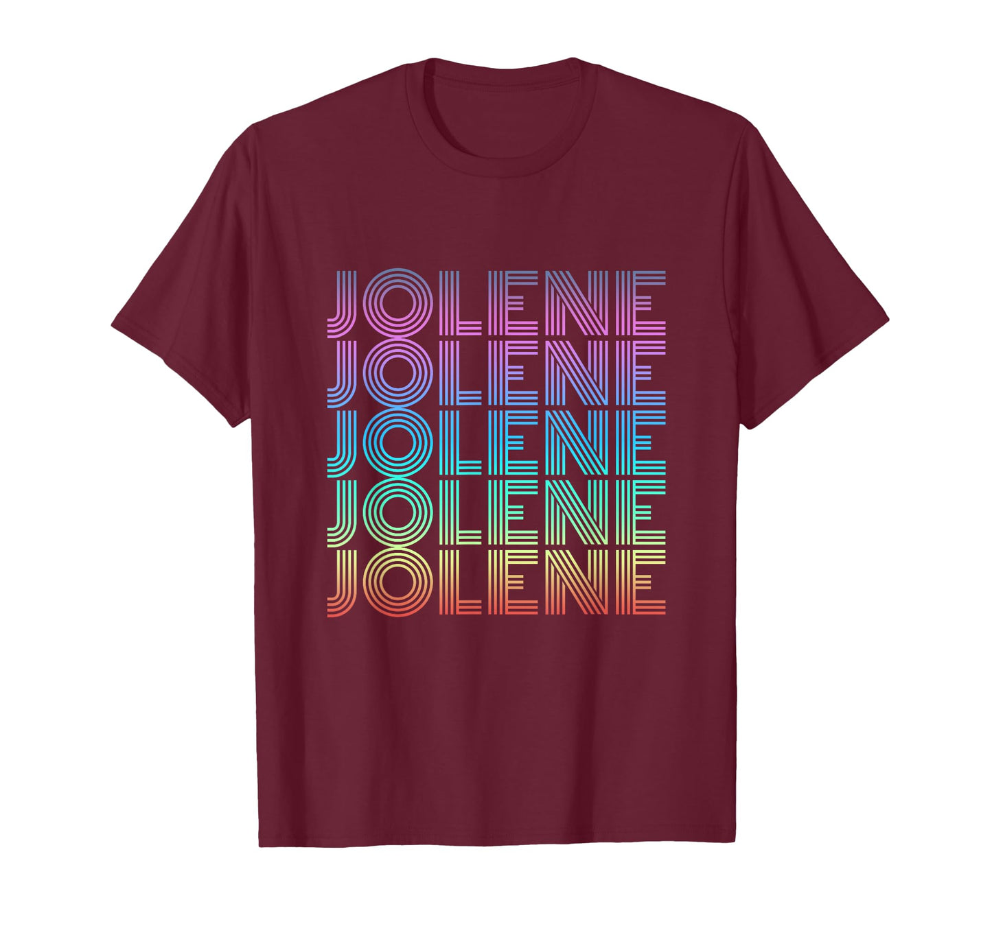 Jolene Retro Wordmark Pattern Vintage Style T-Shirt