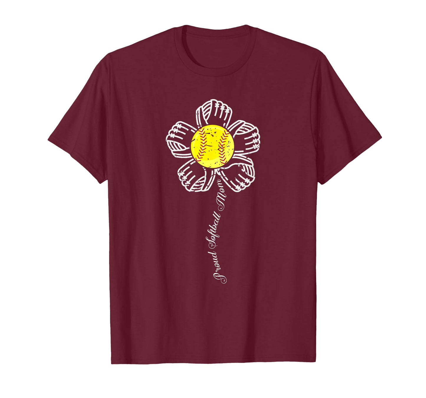Proud Softball Mom Shirt Baseball Mother s Gift T-Shirt