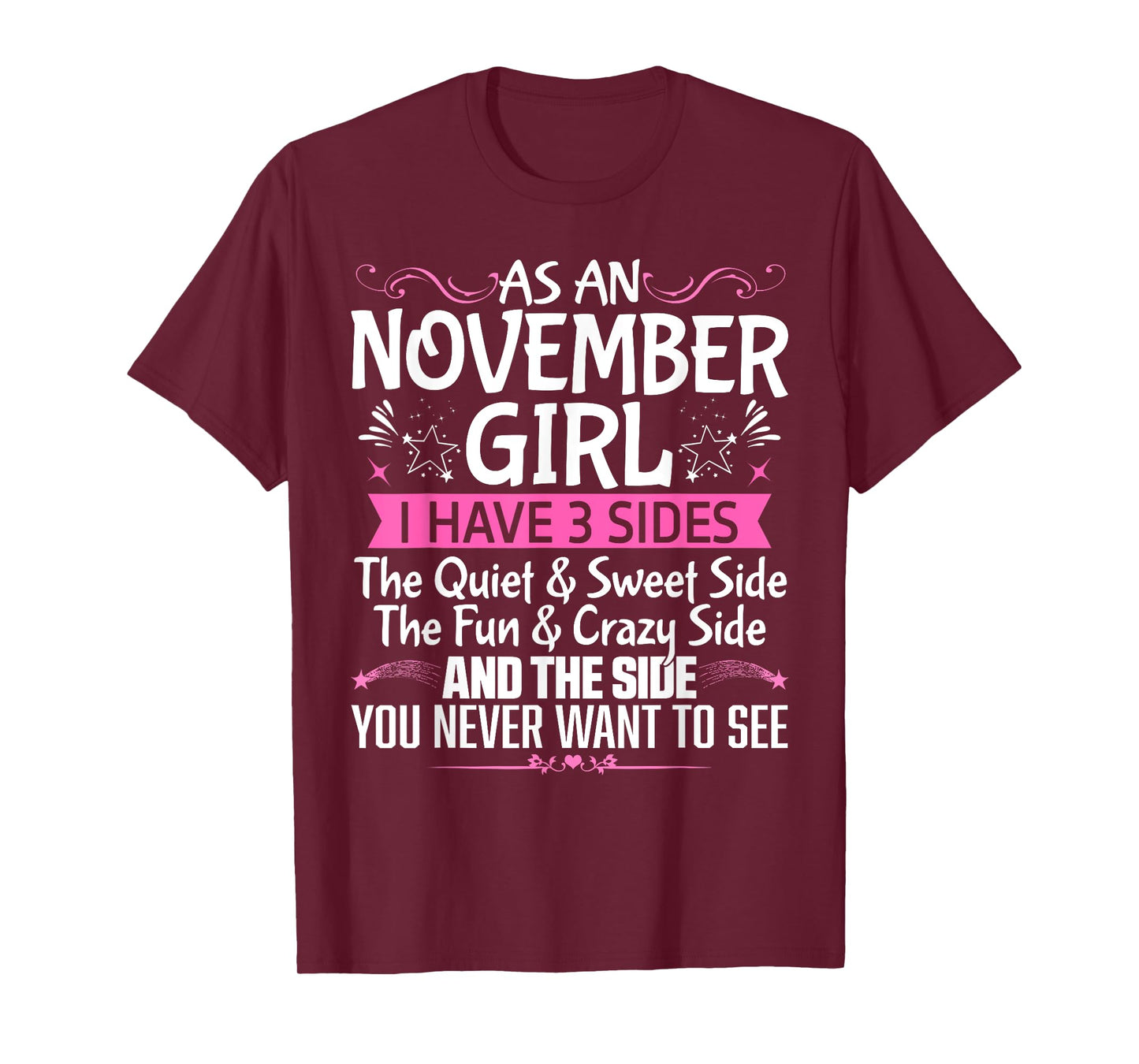 November Queen Born in November Cute Birthday November Girl T-Shirt