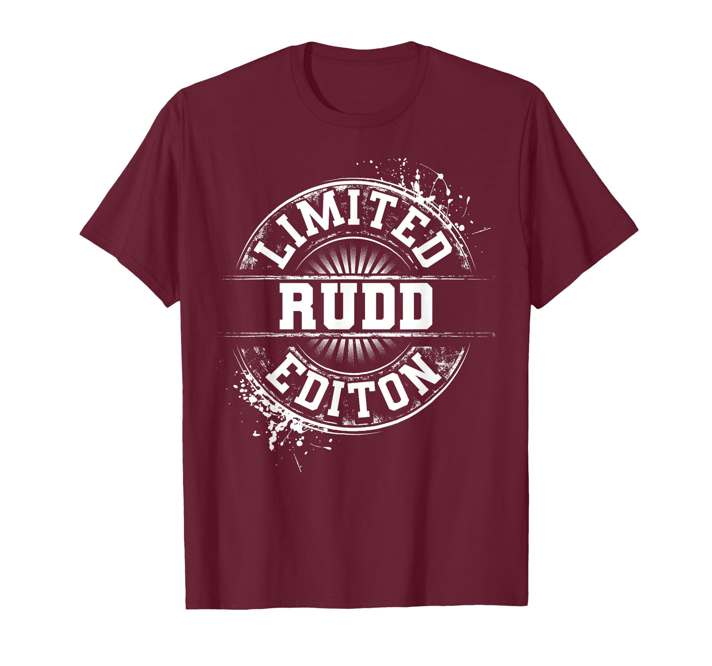 RUDD Funny Surname Family Tree Birthday Reunion Gift Idea T-Shirt