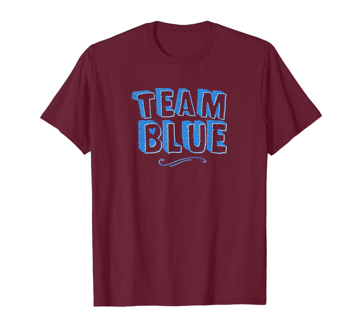 Team Blue Mom Dad Boy Gender Reveal Announcement Matching T-Shirt