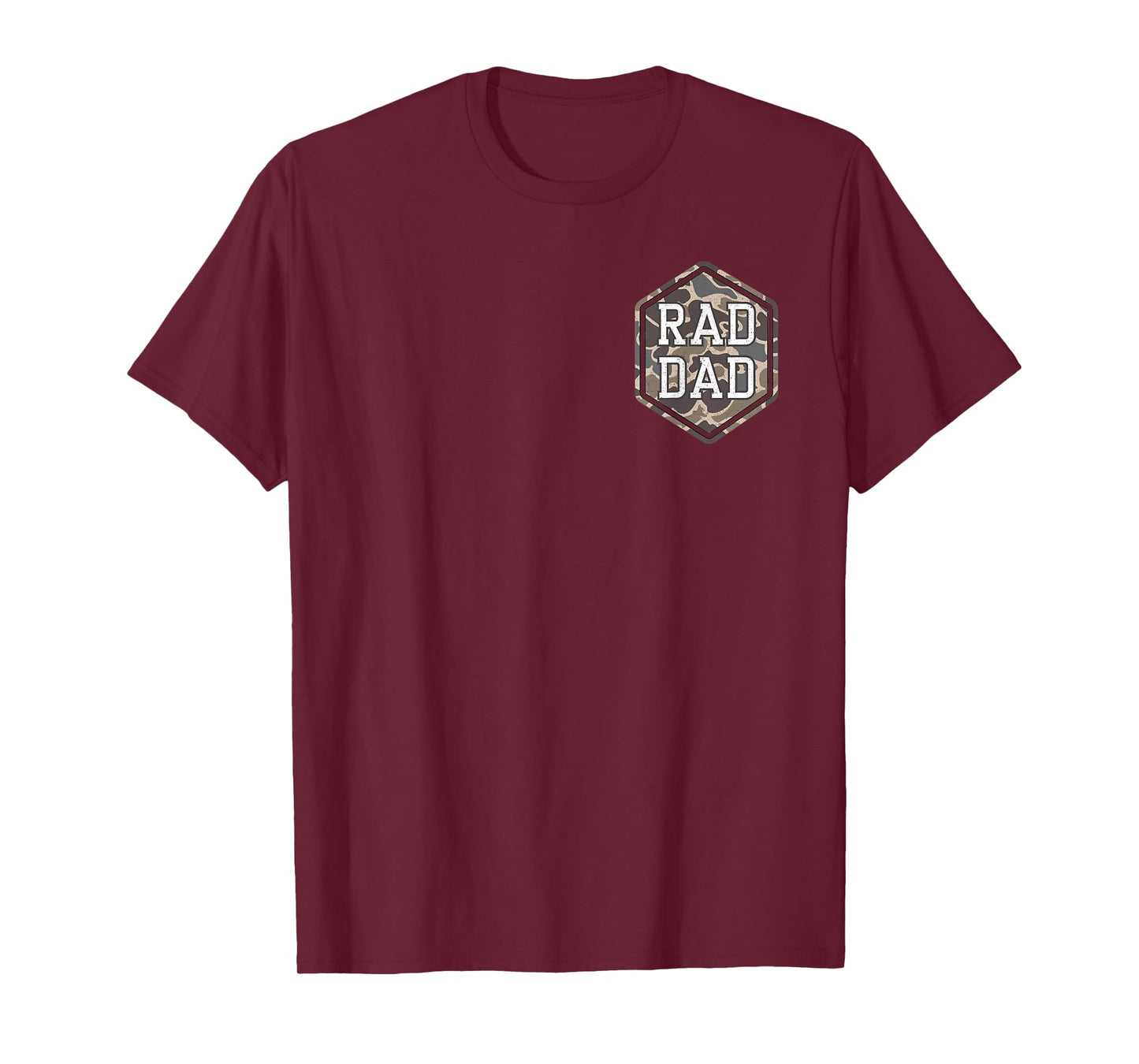 (2 Sides) Camo Rad Dad Retro Camouflage Daddy Father's Day T-Shirt
