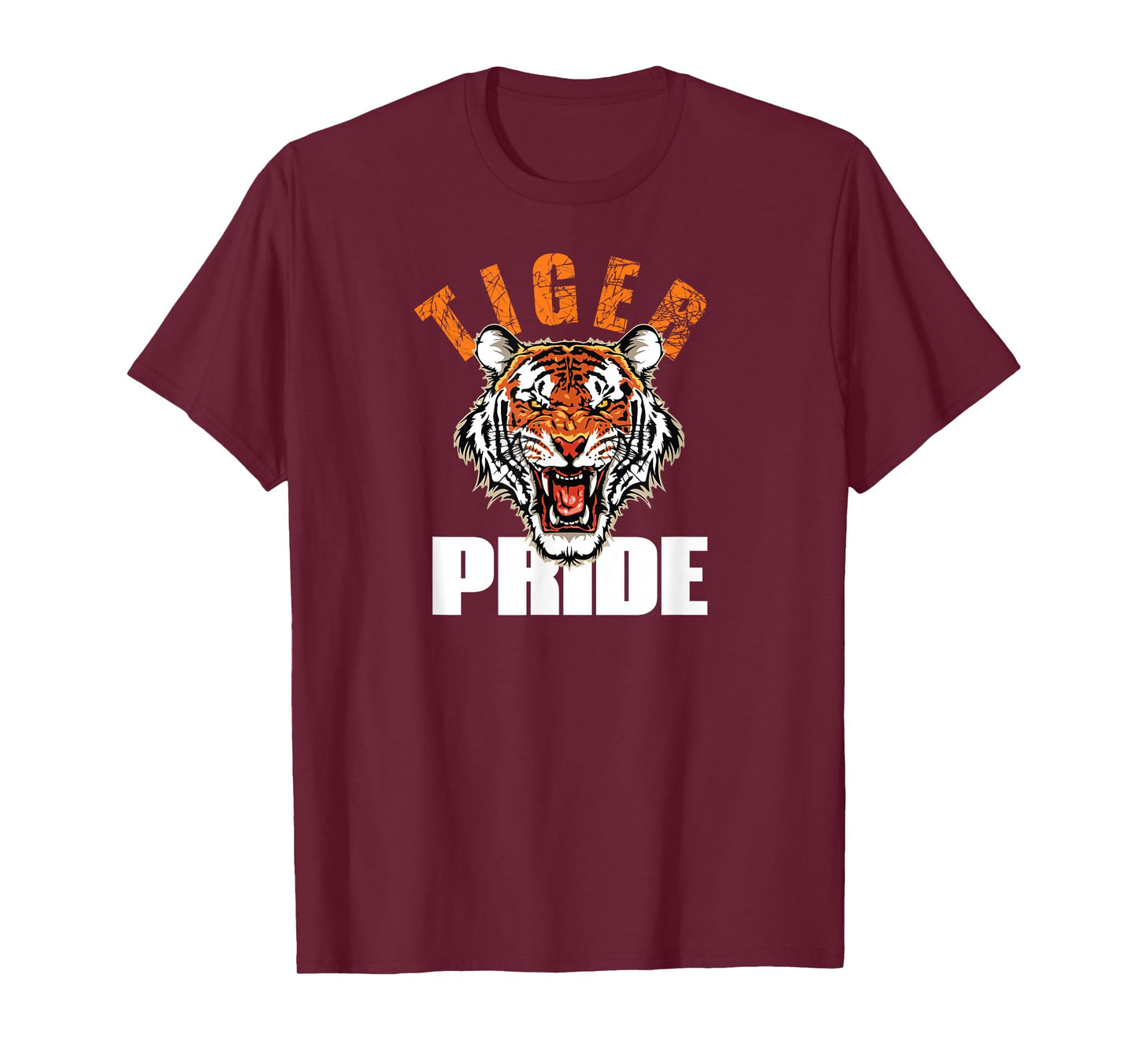 Tiger Pride Retro Vintage Tigers Mascot School Sports Team T-Shirt