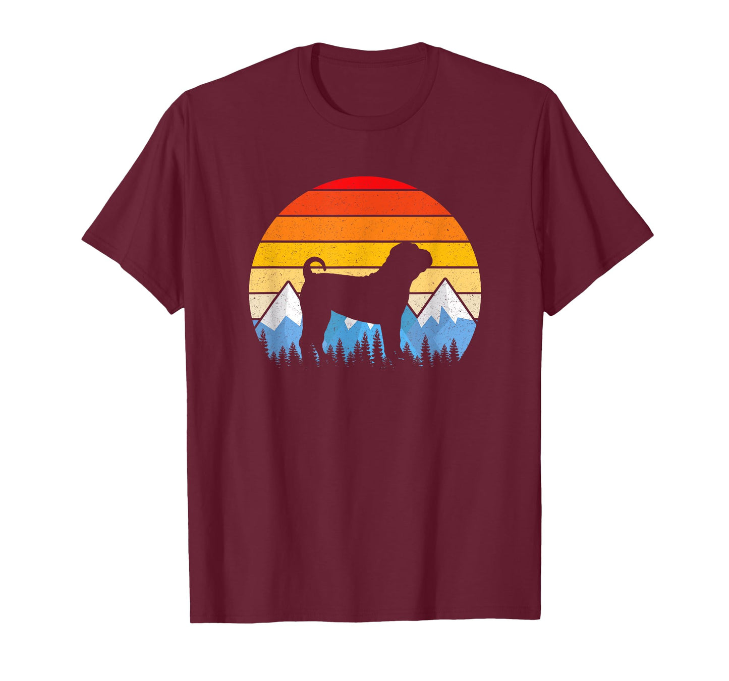 Vintage Retro Chinese Shar-Pei T Shirt Chinese Shar-Pei Gift T-Shirt