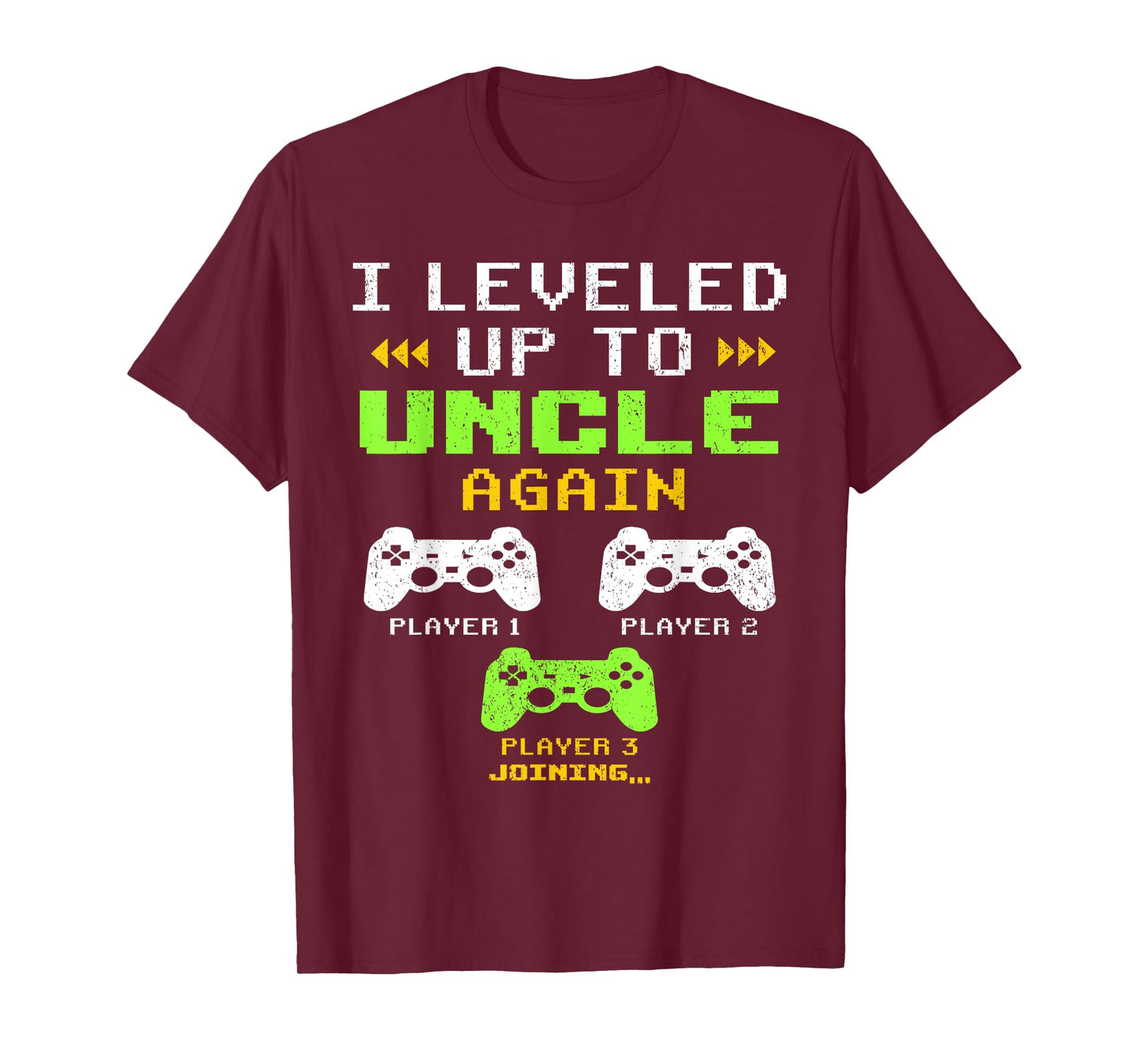 I Leveled Up To Uncle Again, Uncle Of 2, Uncle Again Mens T-Shirt