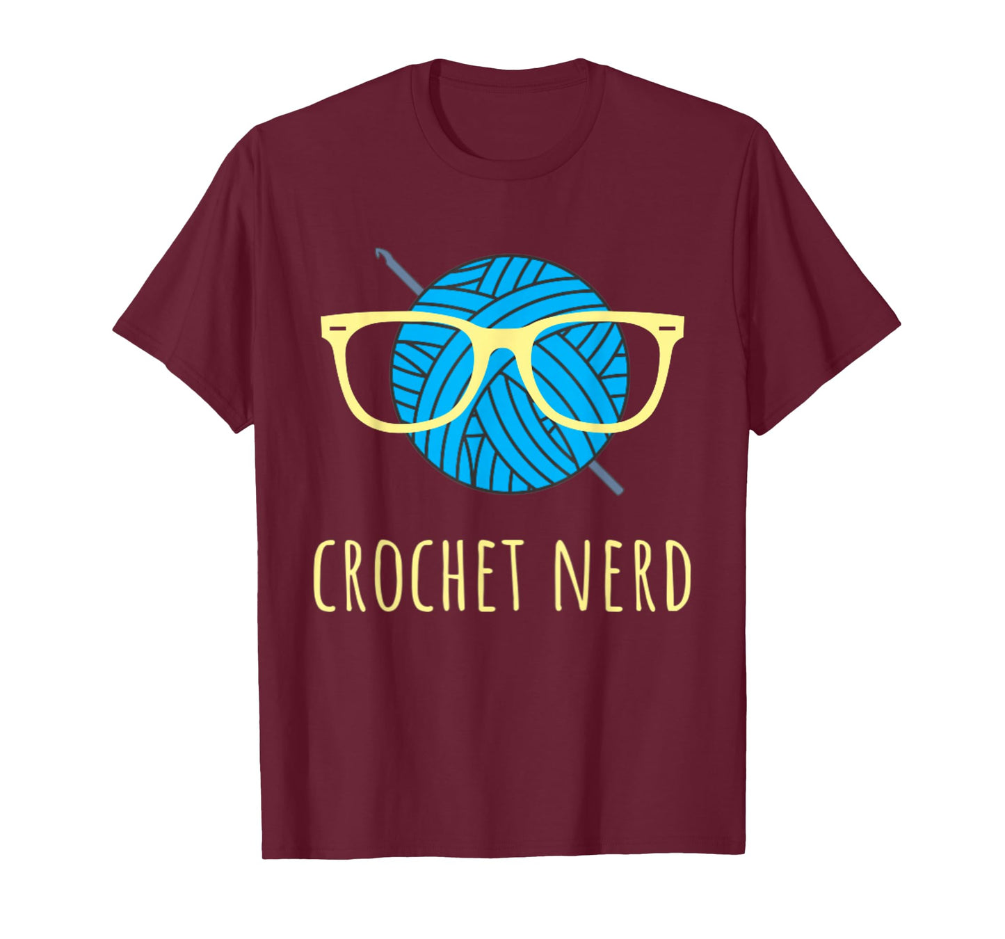 Crochet Nerd Funny Grandma Mom Crocheting Yarn Lover Gift T-Shirt