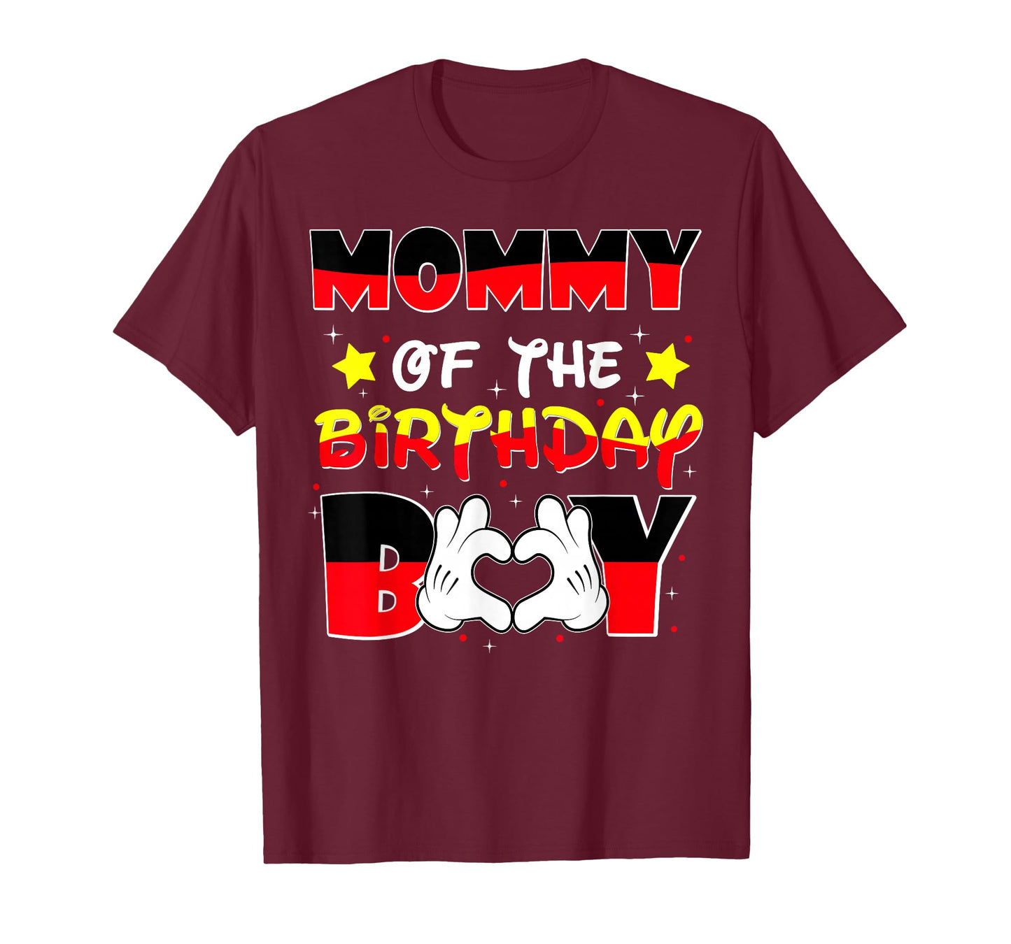 Mommy of The Birthday Boy Shirt Matching Mom Son Family Bday T-Shirt