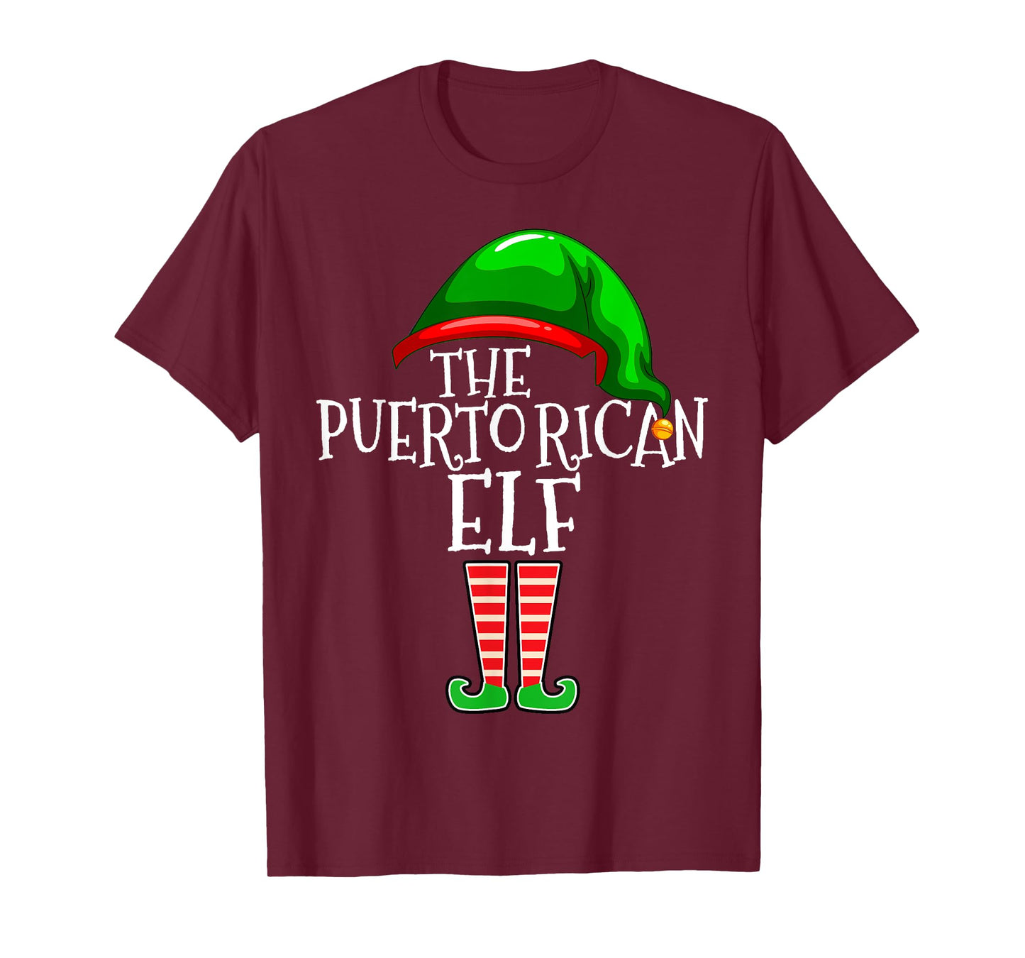 Puerto Rican Elf Family Matching Group Christmas Gift Funny T-Shirt