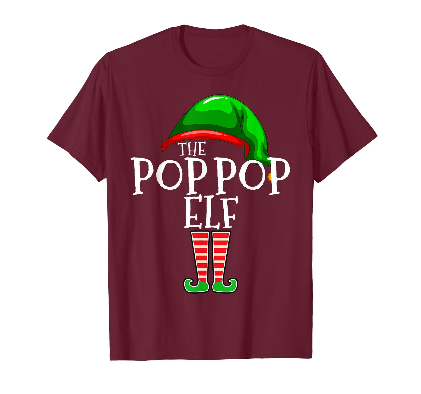 Pop Pop Elf Group Matching Family Christmas Gift Grandpa Set T-Shirt