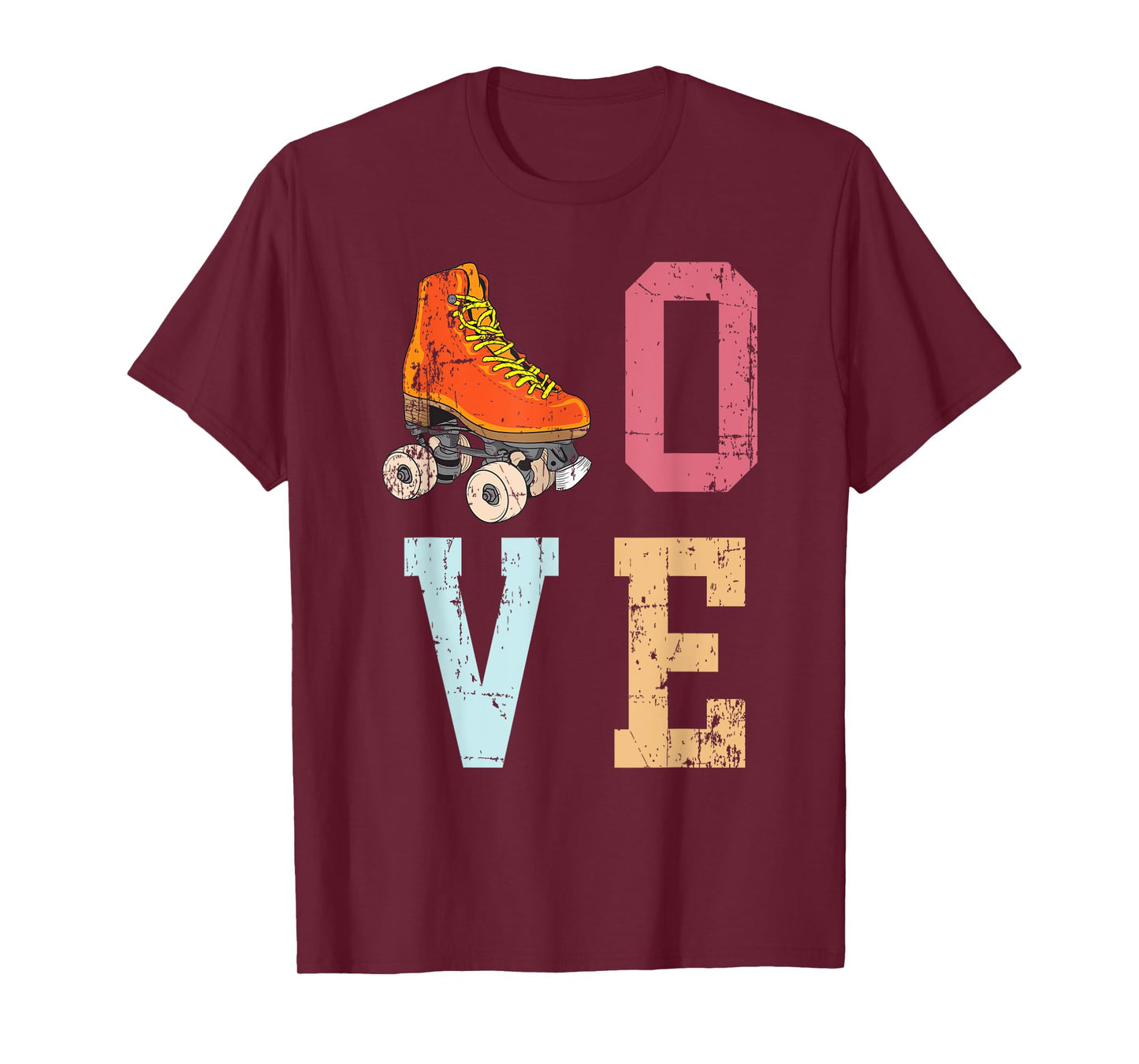 Funny Roller Skating Vintage Skate Lover 70's Gift Men Women T-Shirt