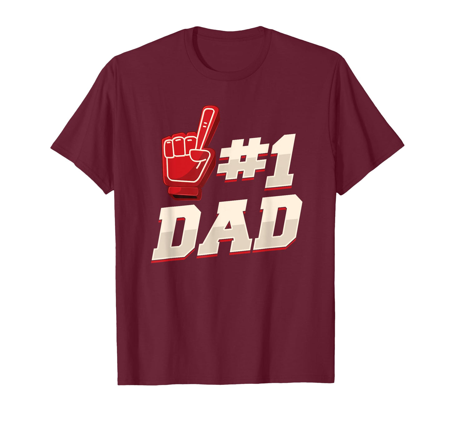 Athletic #1 Dad Number 1 Father Dad Father Father's Day T-Shirt