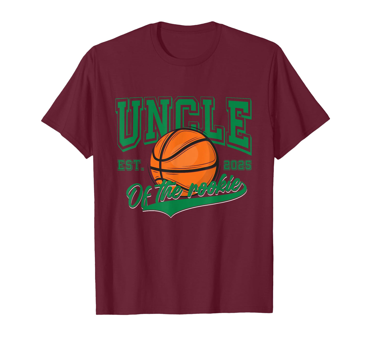 Uncle of Rookie 1st Birthday boy Basketball Family Matching T-Shirt