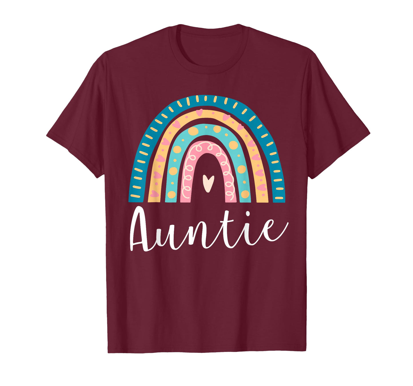 Auntie Rainbow Gifts Family Matching Birthday T-Shirt