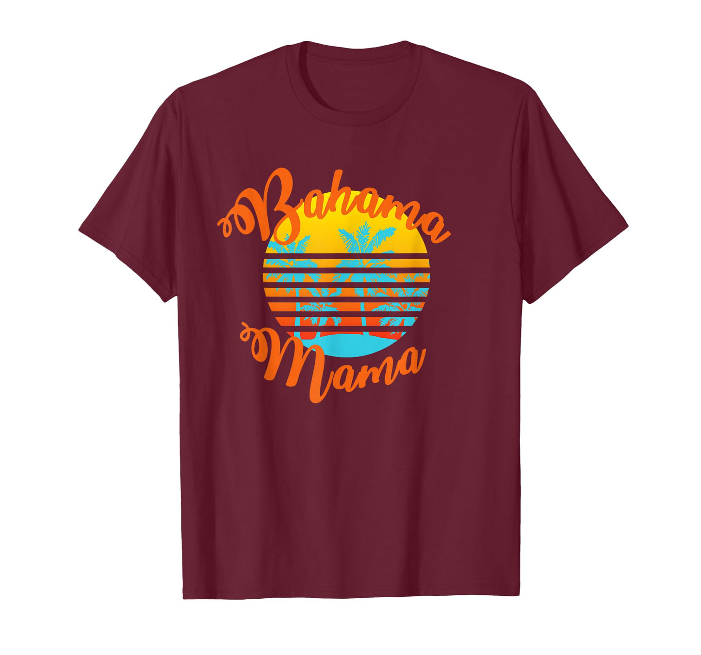 Bahama Mama Retro sunset with palm trees T-Shirt