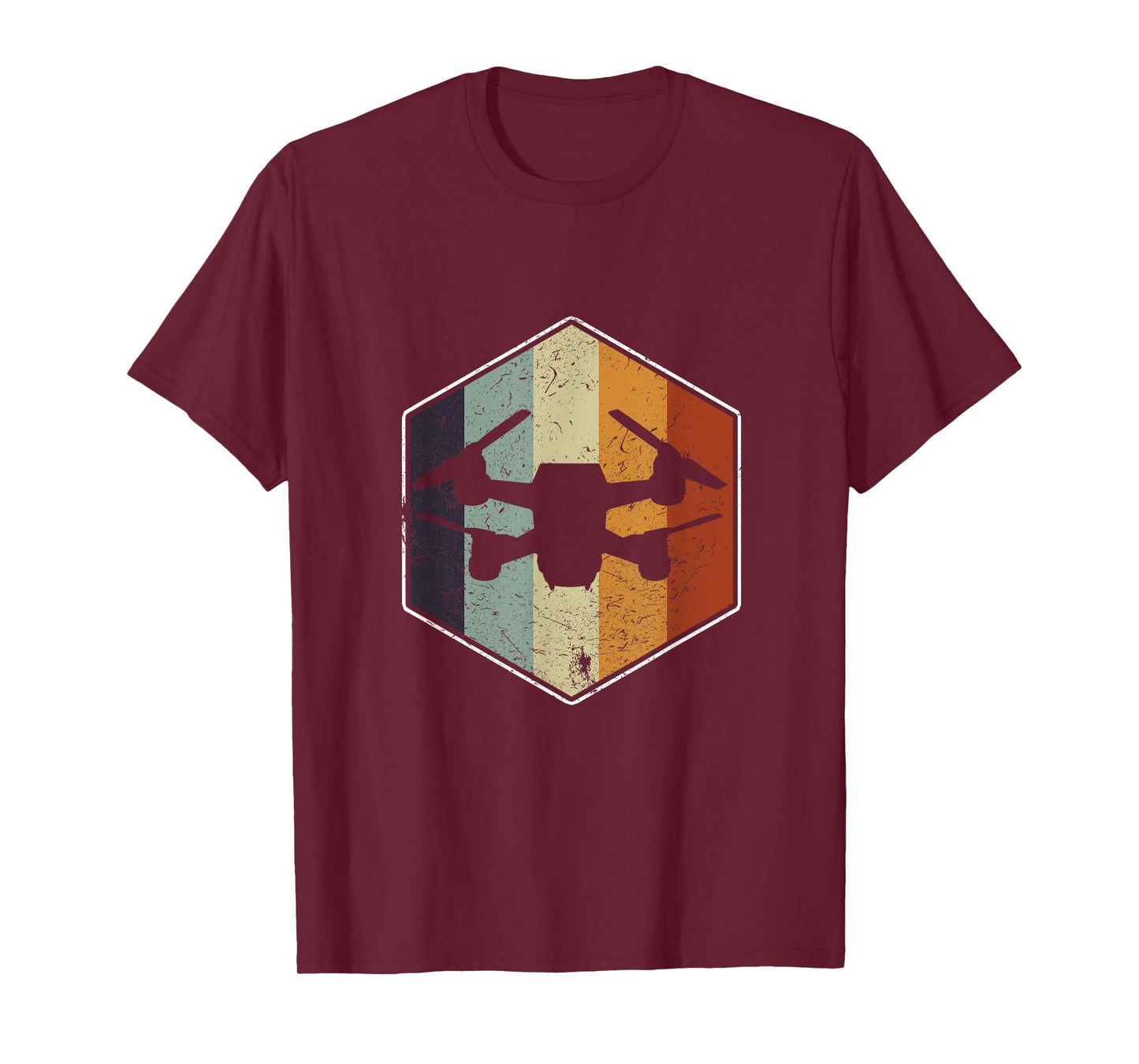 Vintage Quadcopter FPV RPV Drone Racer Pilot T-Shirt