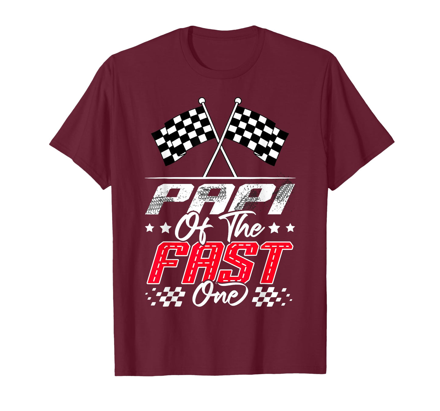Papi Of The Fast One First Birthday Racing Car Family T-Shirt
