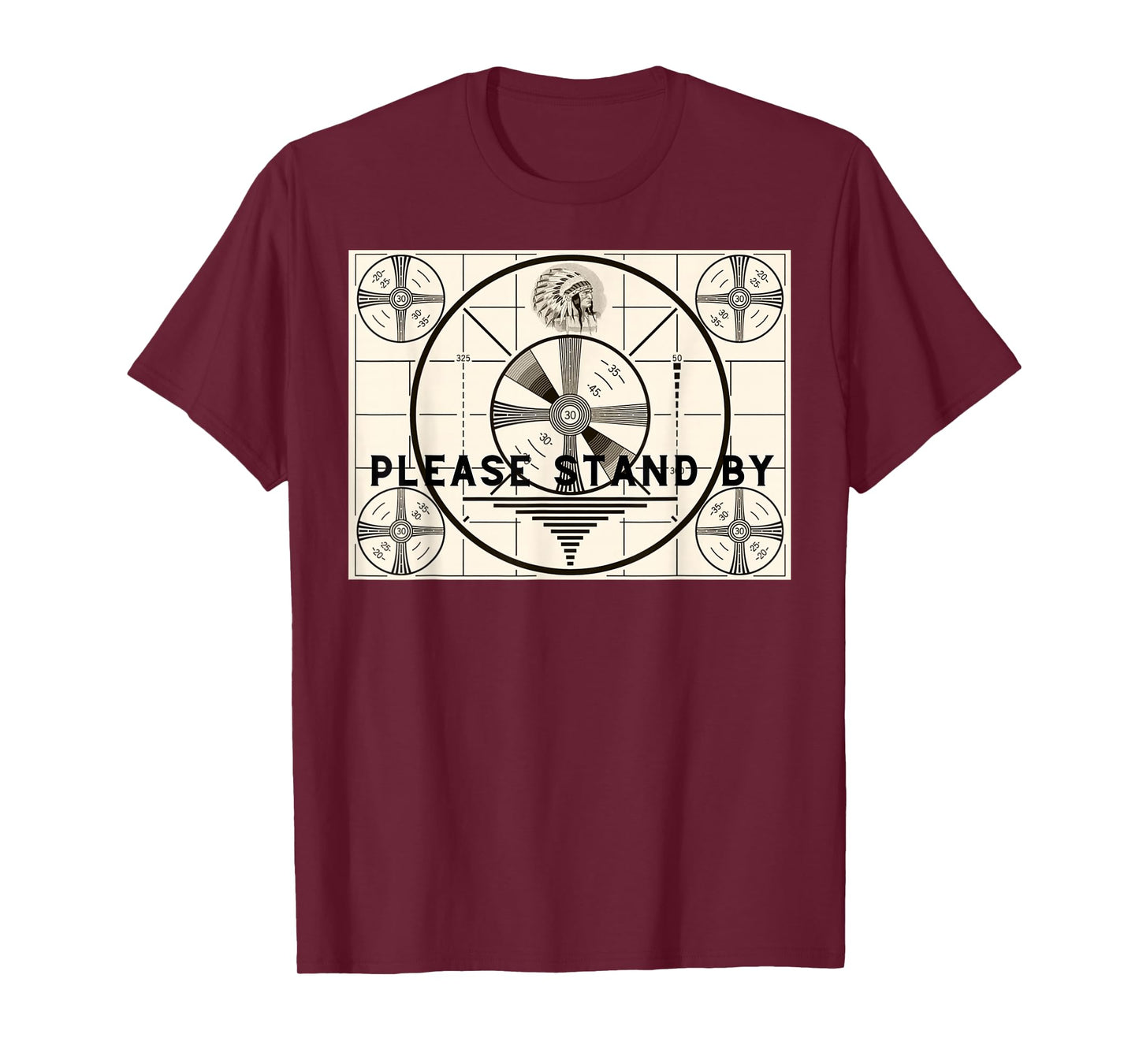 Vintage Old Test Pattern Please Stand By TV T-Shirt