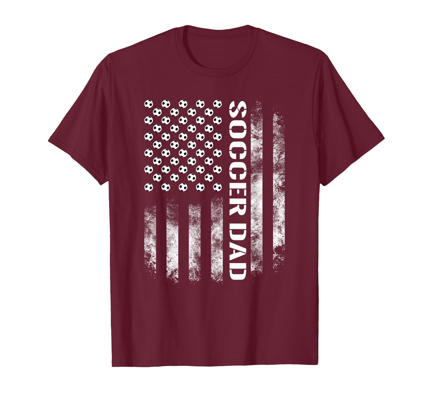 Soccer Dad Funny USA Flag Father's Day Gift T-Shirt