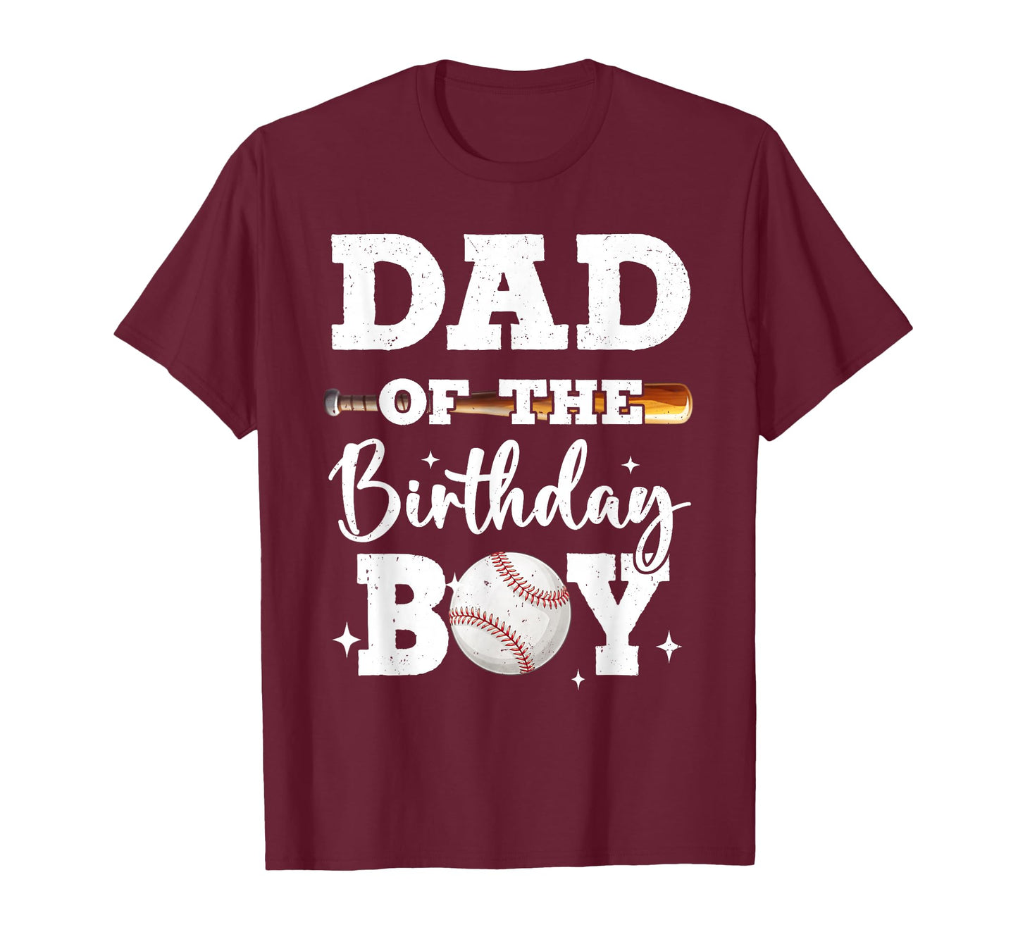 Dad of The Birthday Boy Baseball Bday Family T-Shirt