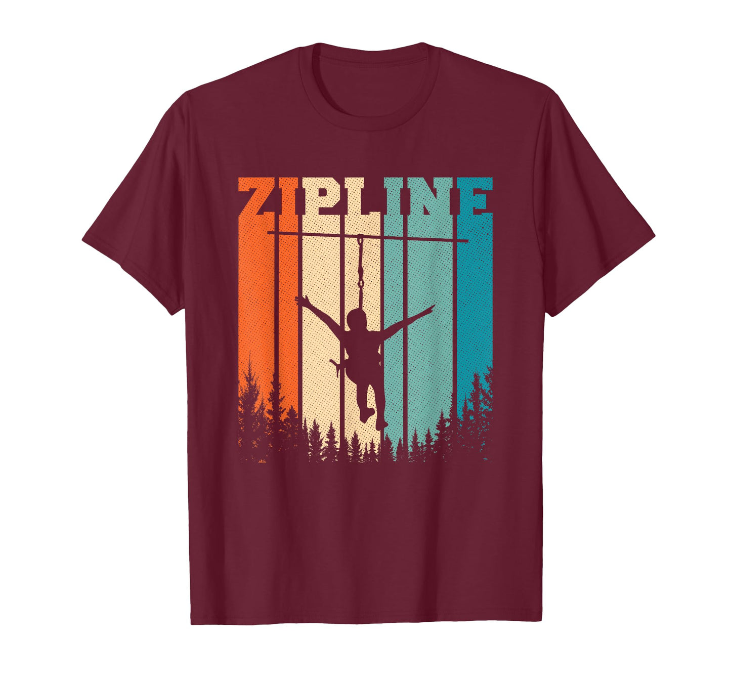Zip Line Zipline Adventure Vintage Ziplining Ziplines T-Shirt