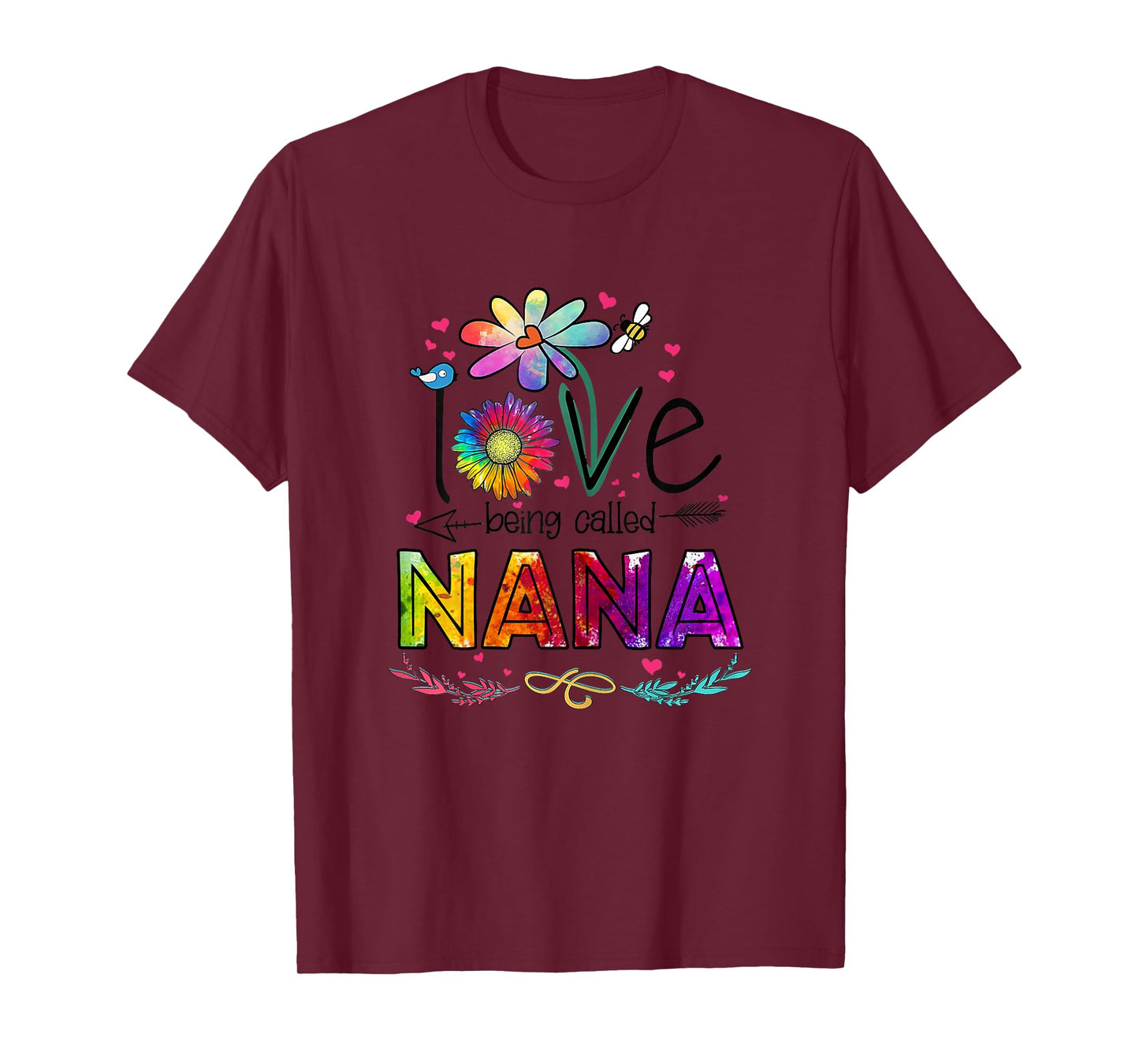 I Love Being Called Nana Daisy Flower Cute Mother's Day T-Shirt