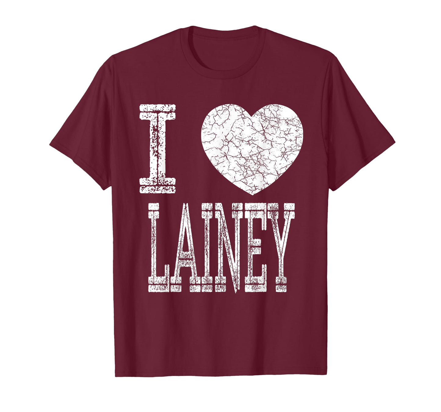 I Love Lainey Valentine Girlfriend Girl Daughter Heart Wife T-Shirt