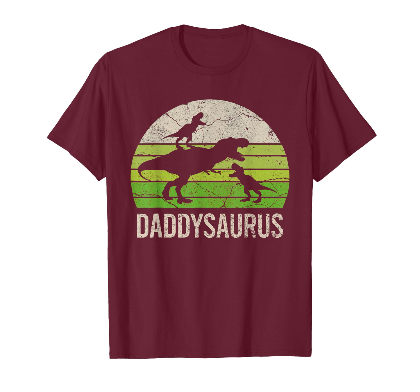 Daddy Dinosaur Funny Dad Daddysaurus 2 Two kids 2020 Gift T-Shirt
