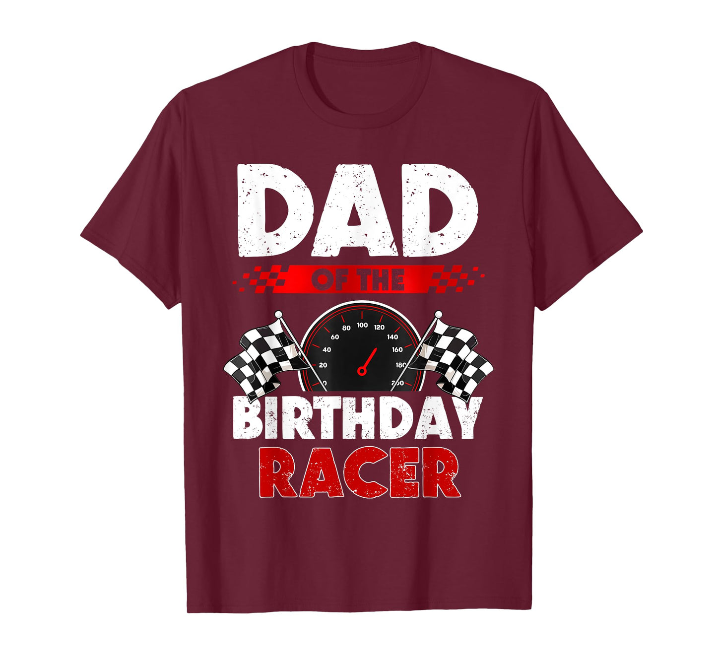 Dad of The Birthday Racer Race Car Party Matching Family T-Shirt