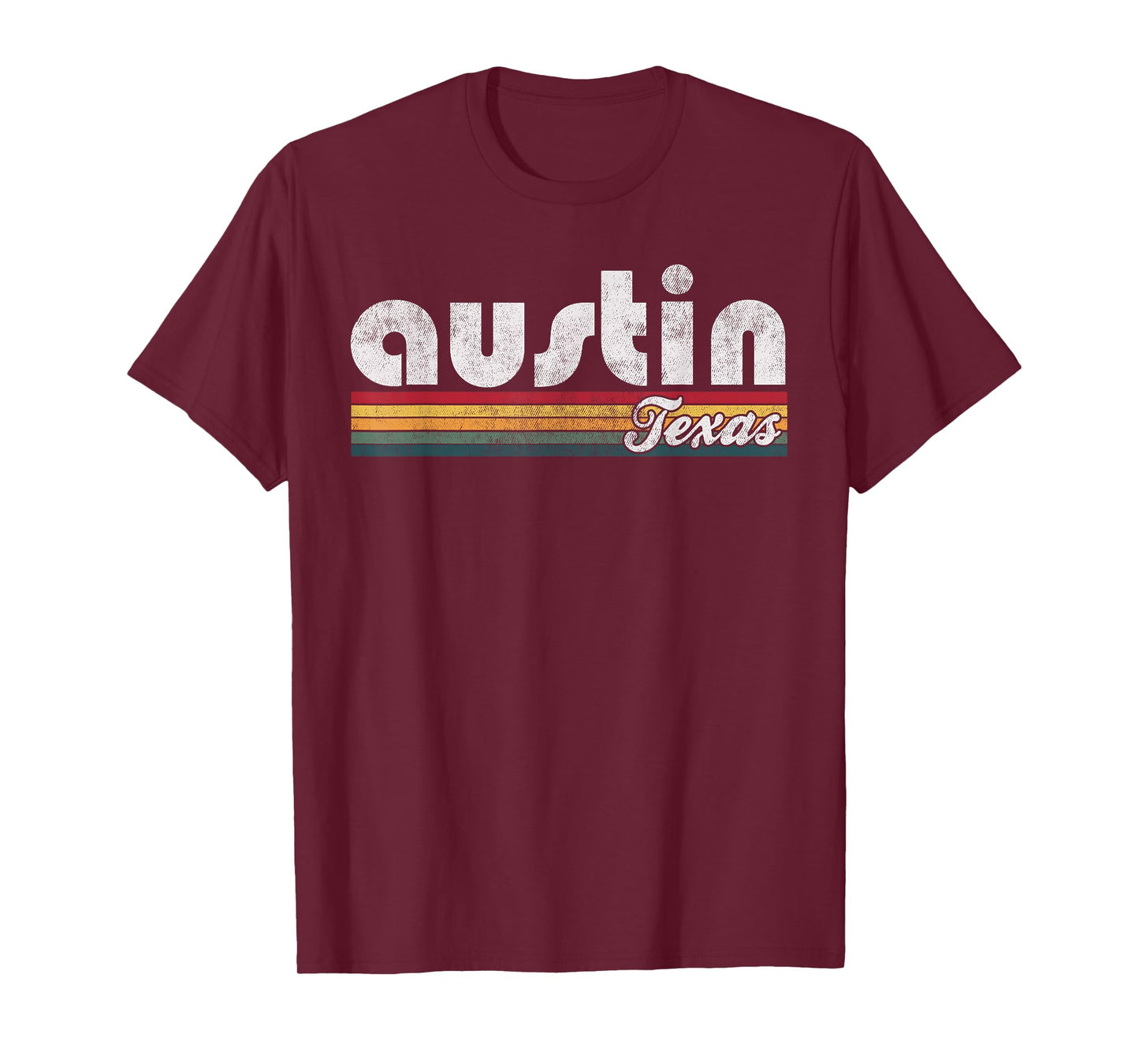 Austin Texas Vintage 70's 80's Retro Style Men Women Gift T-Shirt