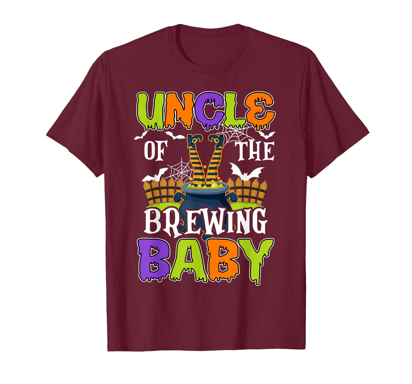 Uncle Of The Brewing Baby Halloween Witch Baby Funny T-Shirt