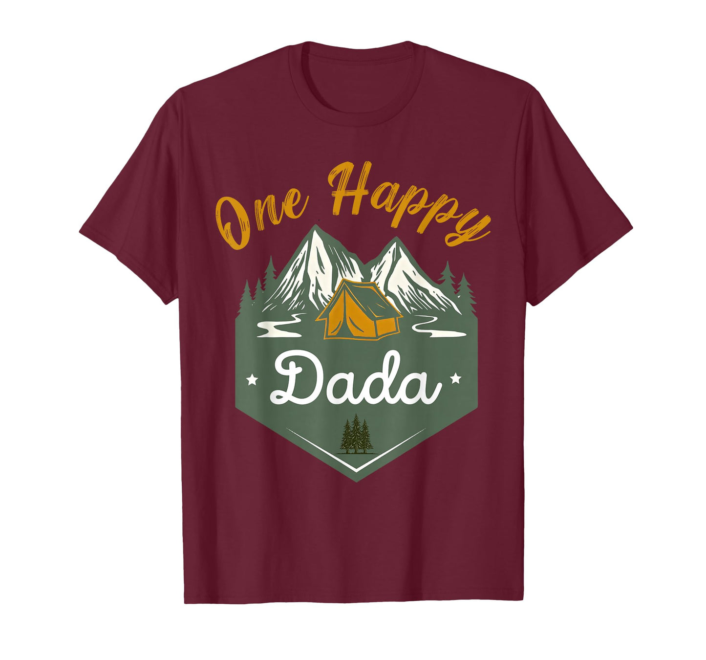 One Happy Dada of The Camper First Birthday Boy Girl Camping T-Shirt