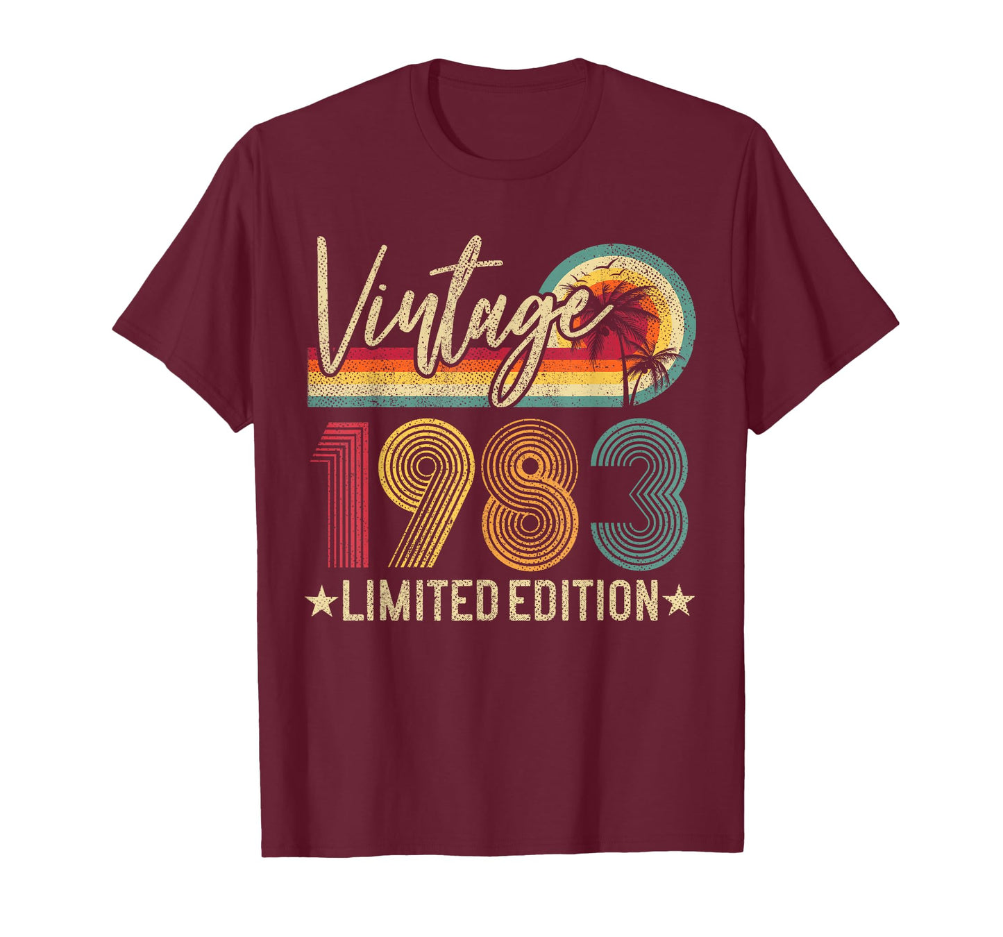 42nd Birthday Vintage 1983 42 Years Old Men Women T-Shirt