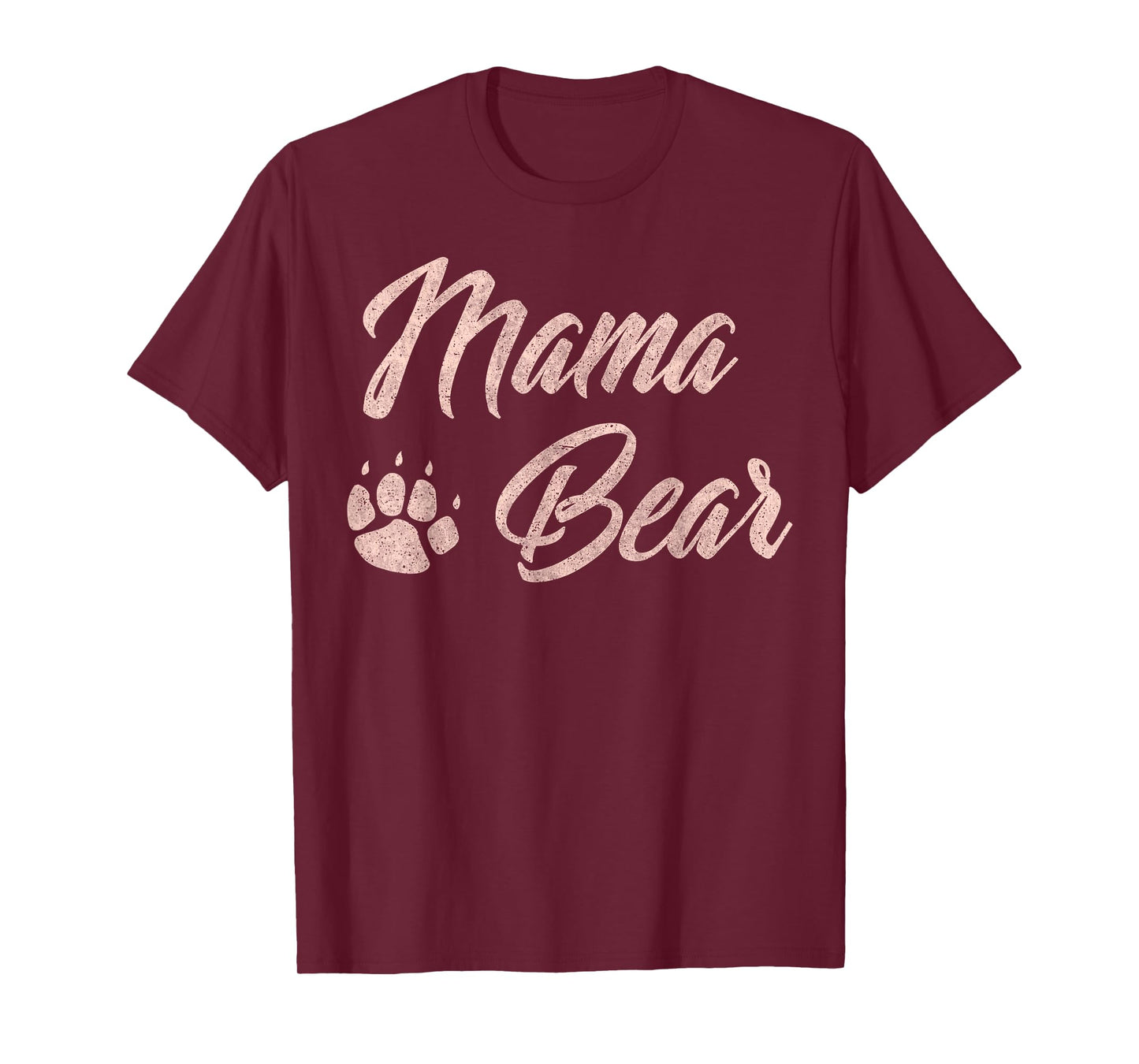 Mama Bear Cute Mothers Day Gift for Mom Paw Pink T-Shirt