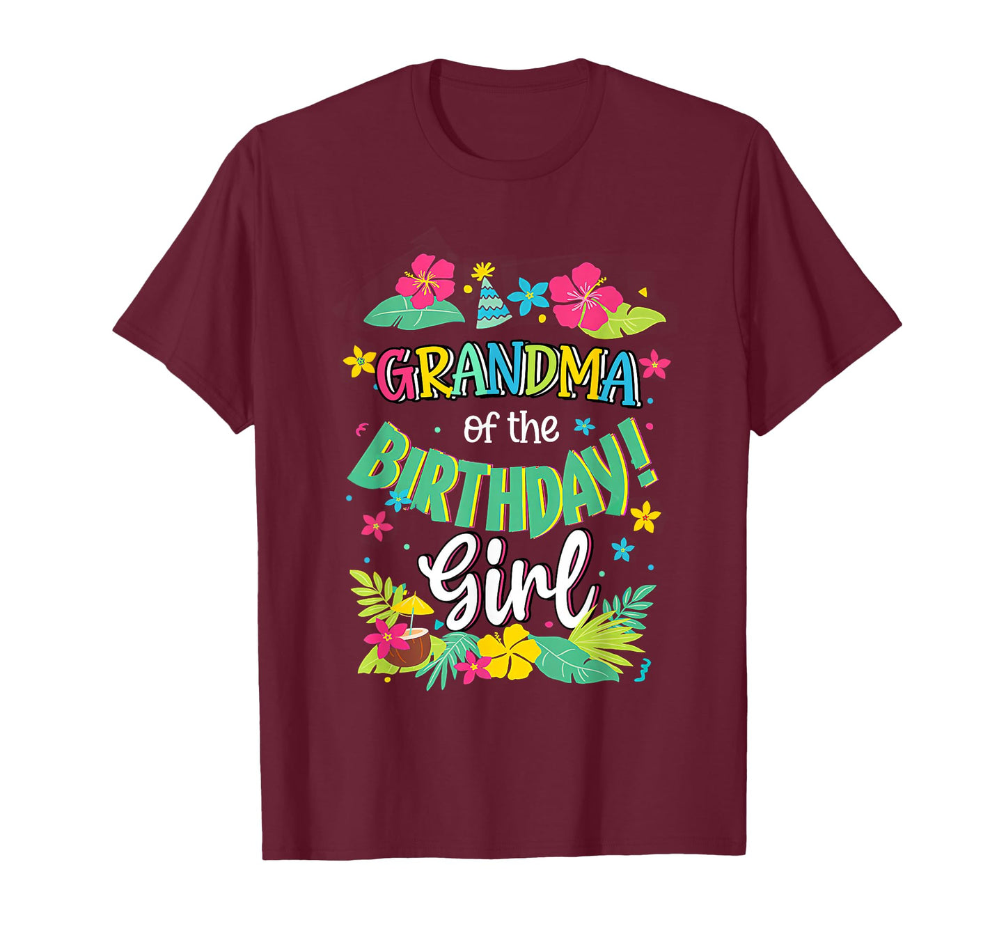 Grandma of the Birthday Girl shirt Aloha Hawaii Party 1st T-Shirt