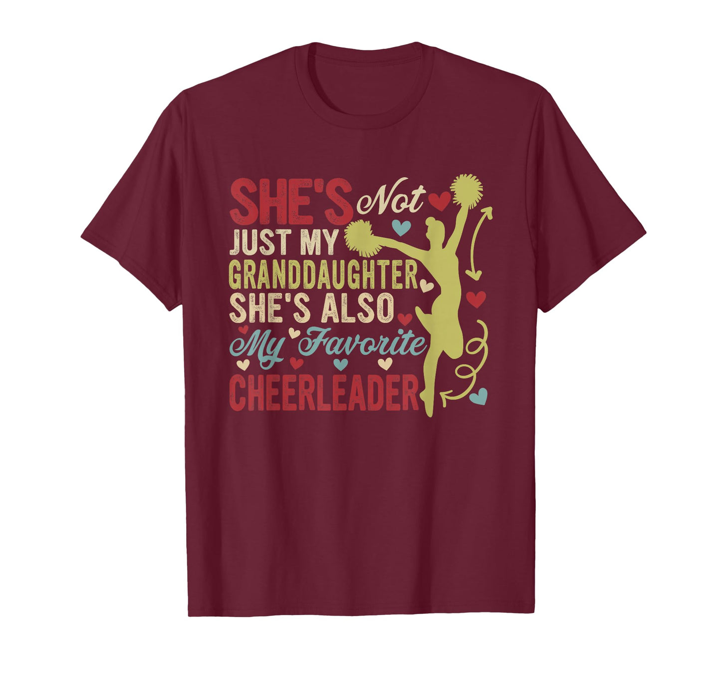 Not Just Granddaughter She's Also My Favorite Cheerleader T-Shirt