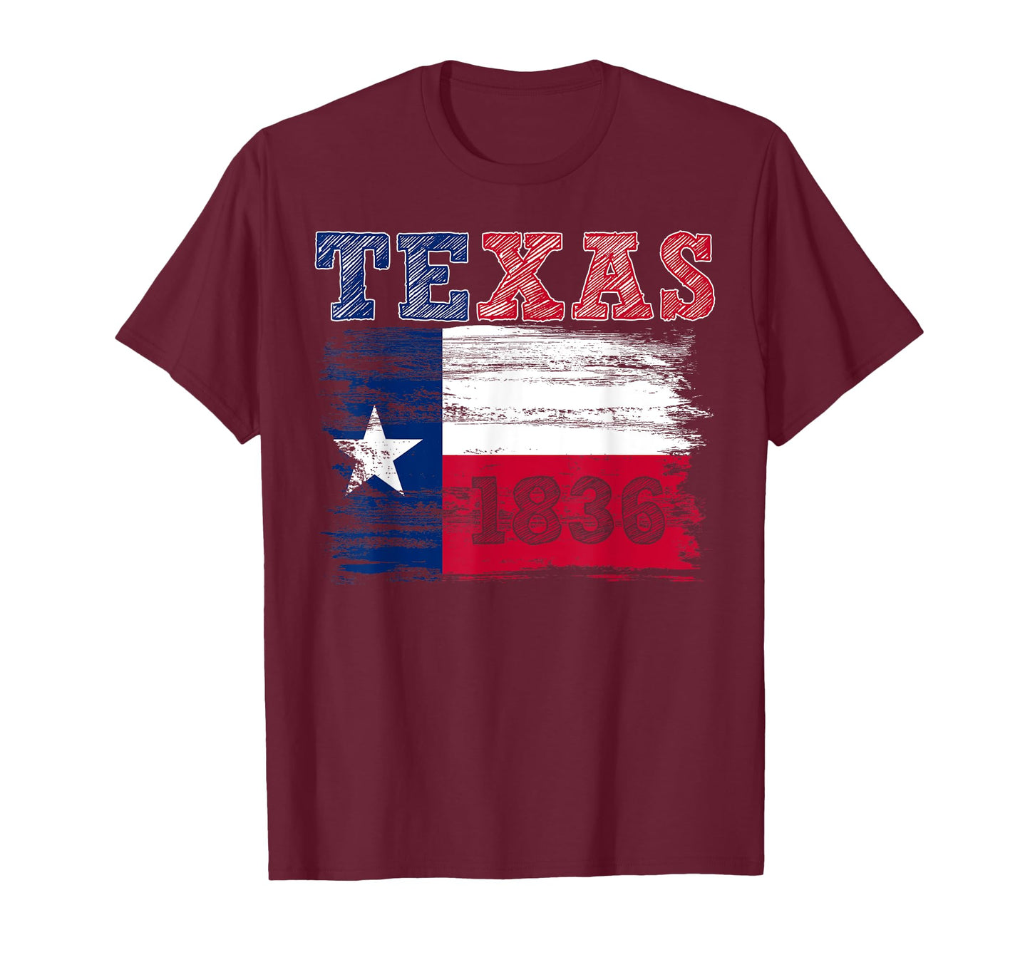Texas Independence Day Freedom Since March 2 1836 Texas Flag T-Shirt