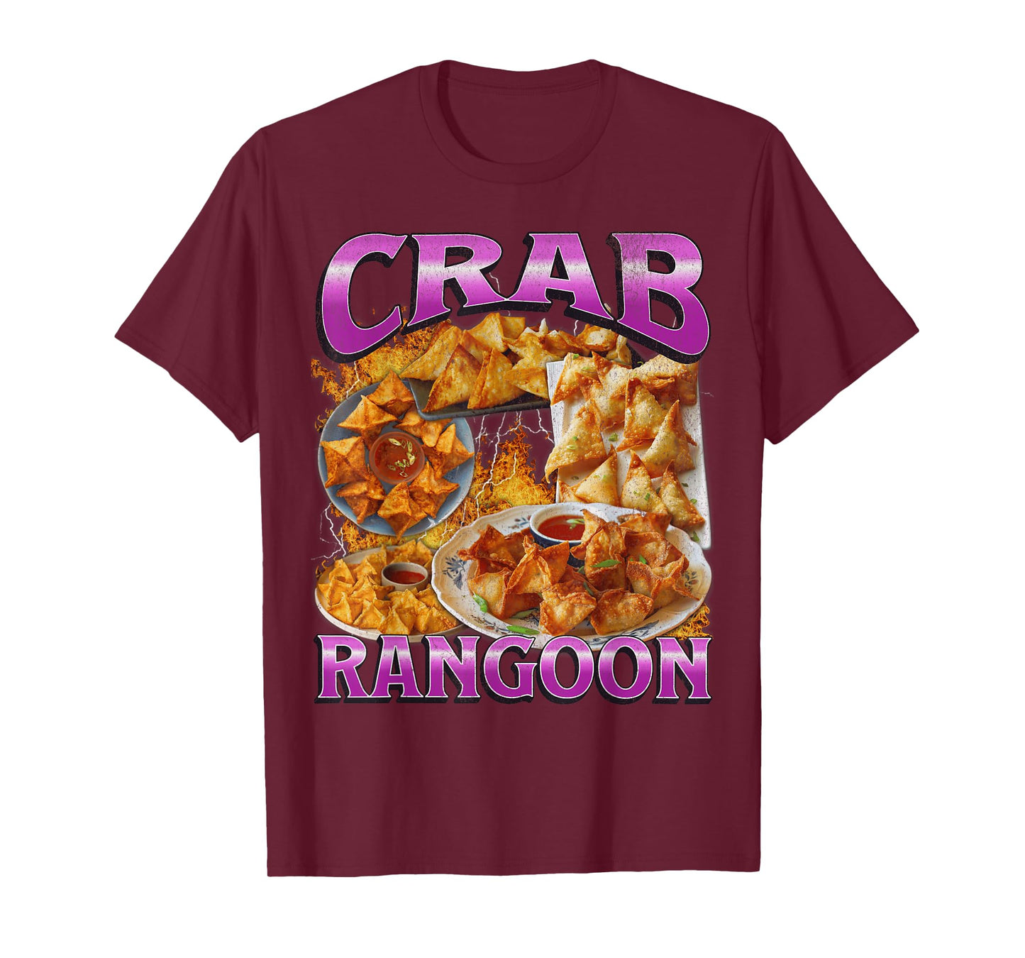 Funny Crab Rangoon Meme Bootleg Graphic T-Shirt